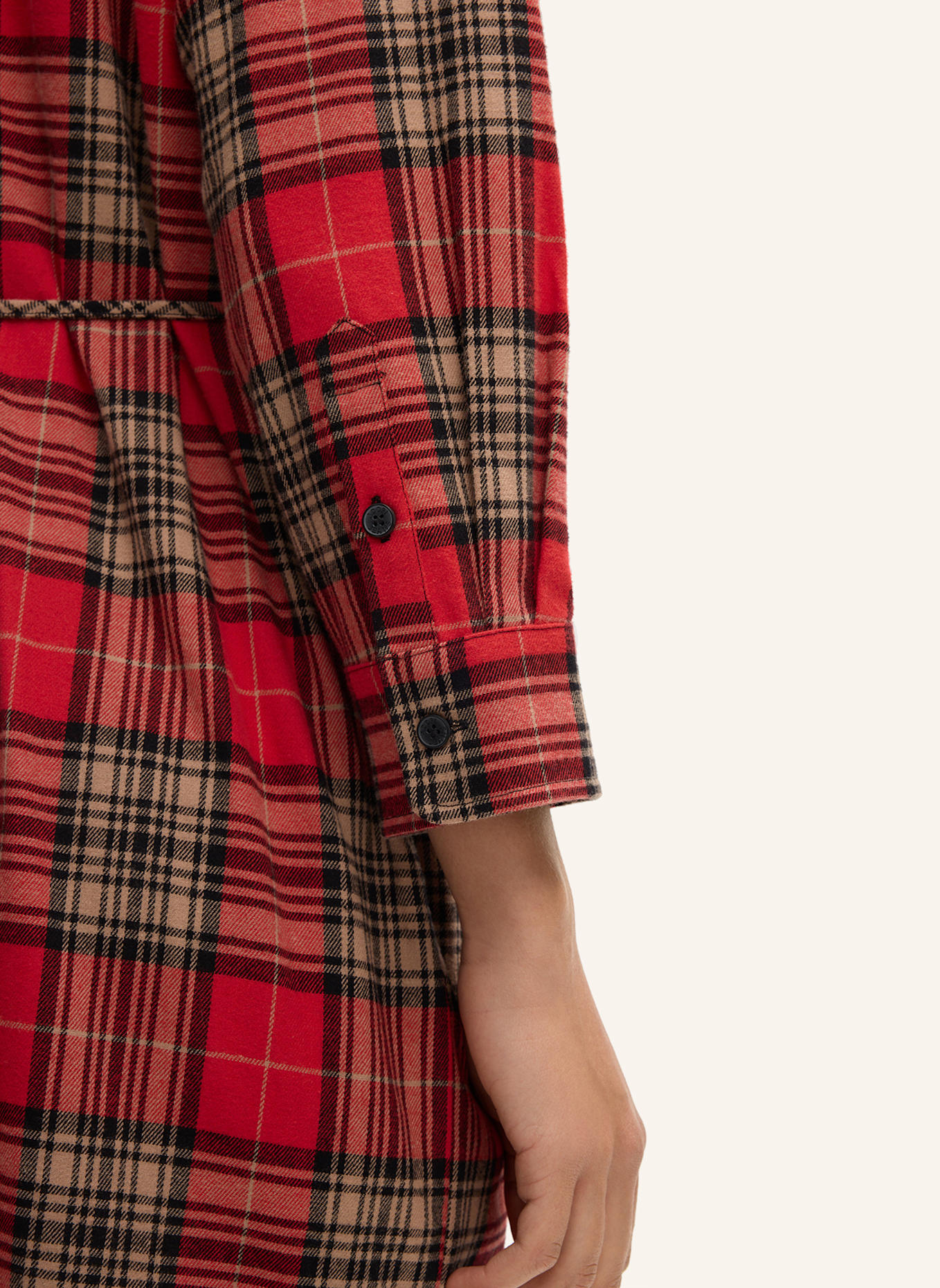 JOOP! JEANS Kleid: ROT/ SCHWARZ