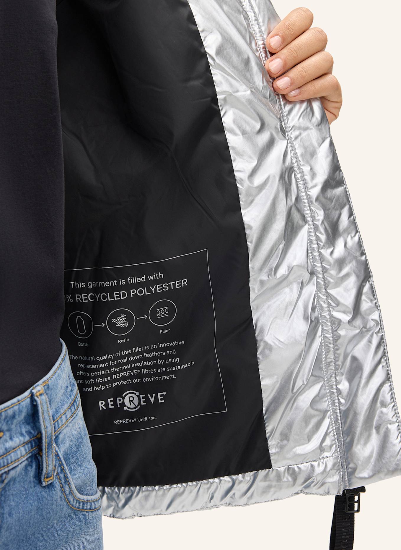 JOOP! JEANS Steppjacke: SILBER