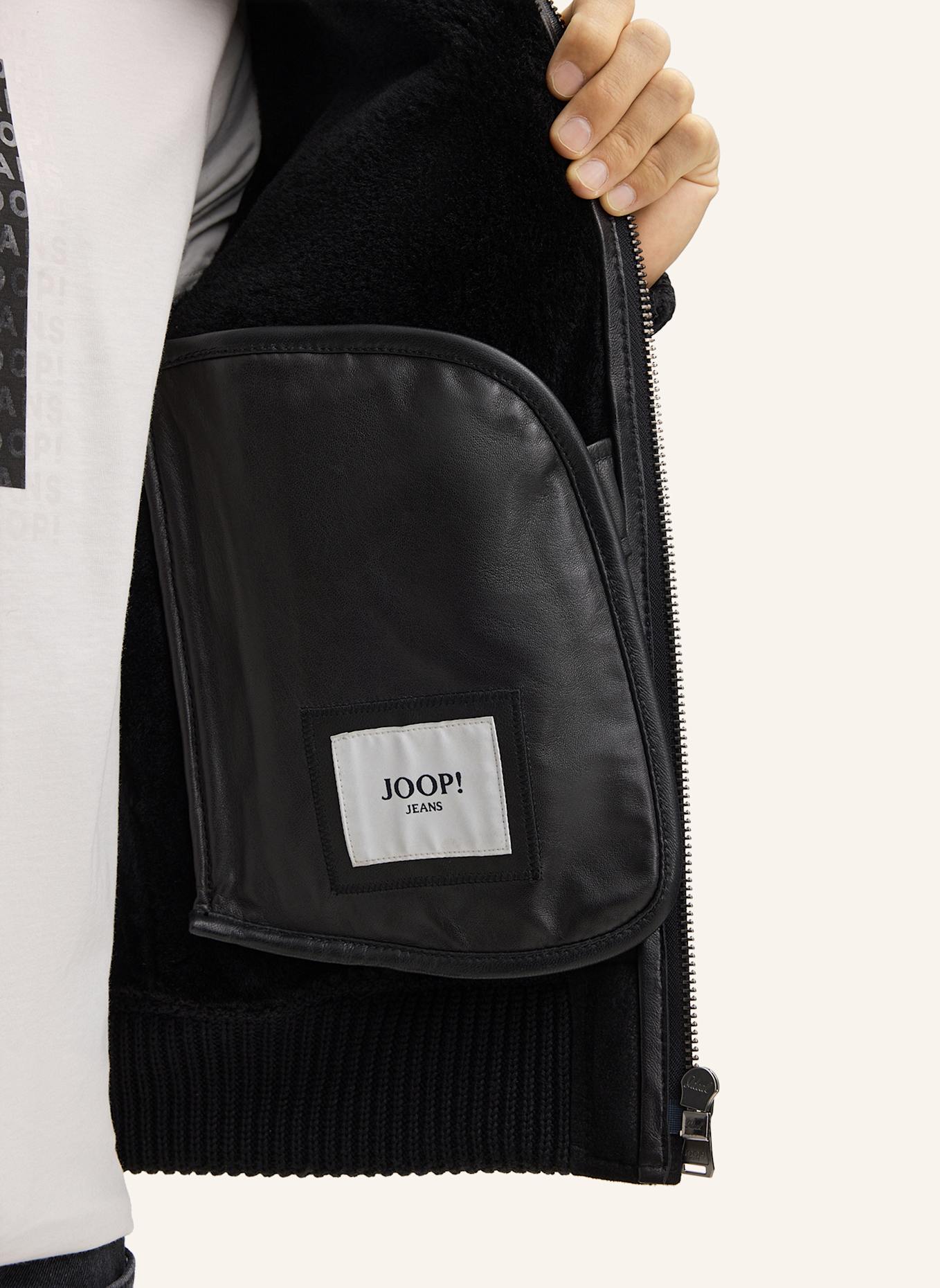 JOOP! JEANS Lederjacke: SCHWARZ