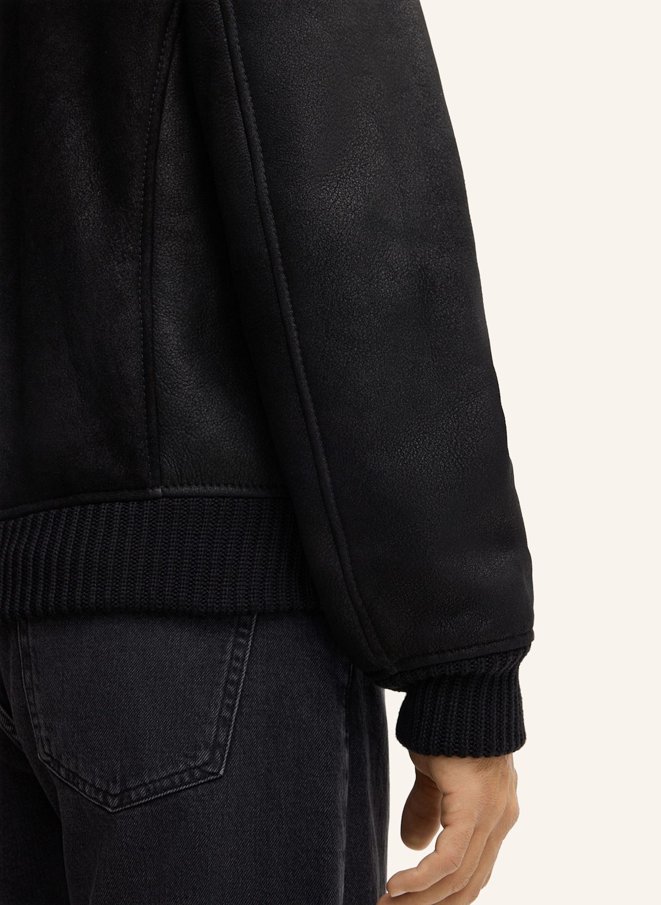 JOOP! JEANS Lederjacke: SCHWARZ