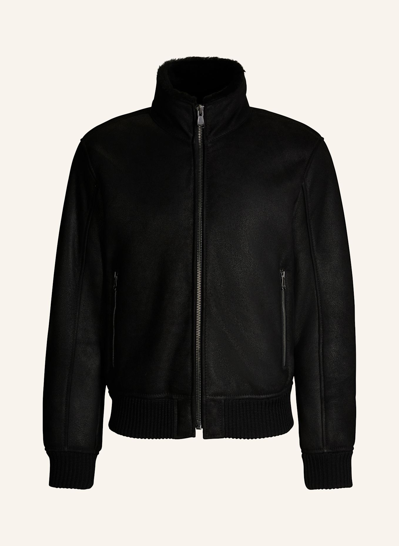 JOOP! JEANS Lederjacke: SCHWARZ