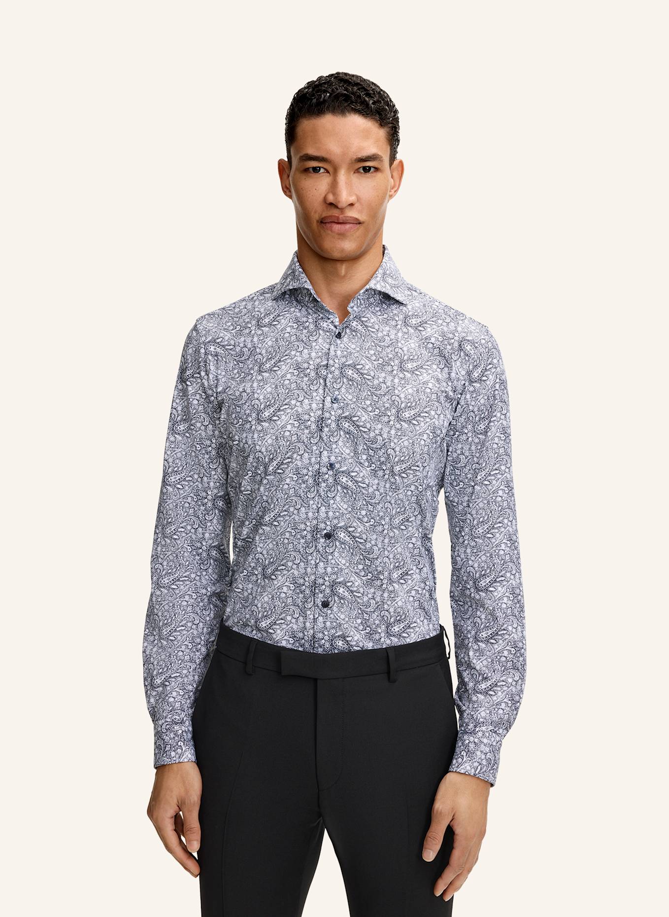 JOOP! Hemd Slim Fit: BLAU/ WEISS