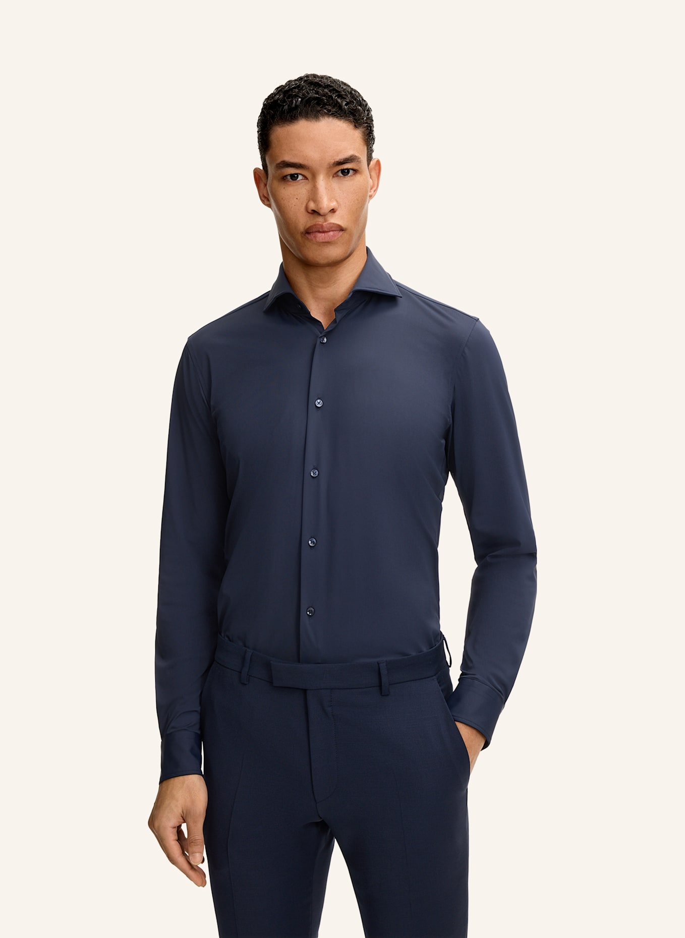 JOOP! Hemd Slim Fit: DUNKELBLAU