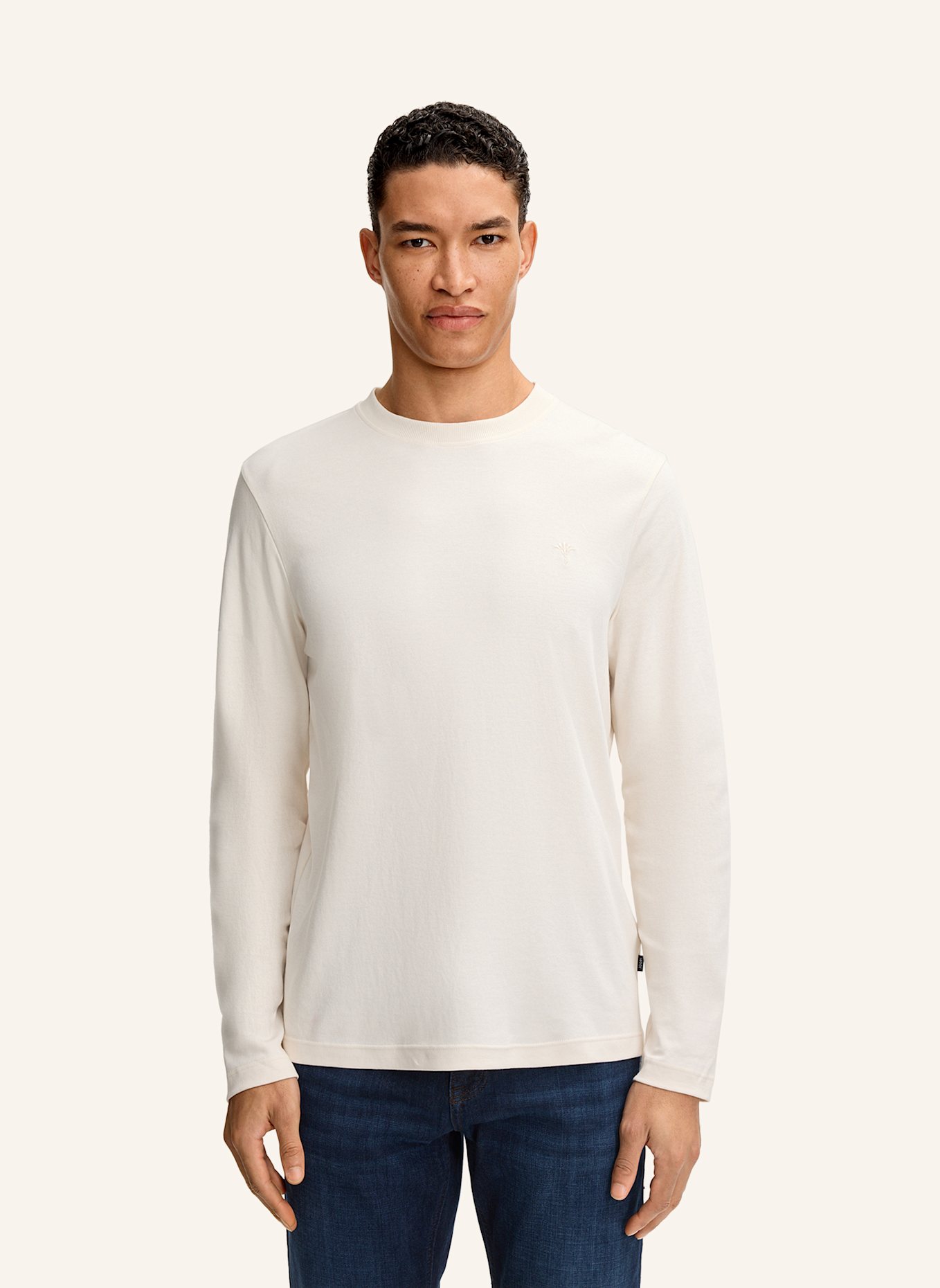 JOOP! Longsleeve: WEISS
