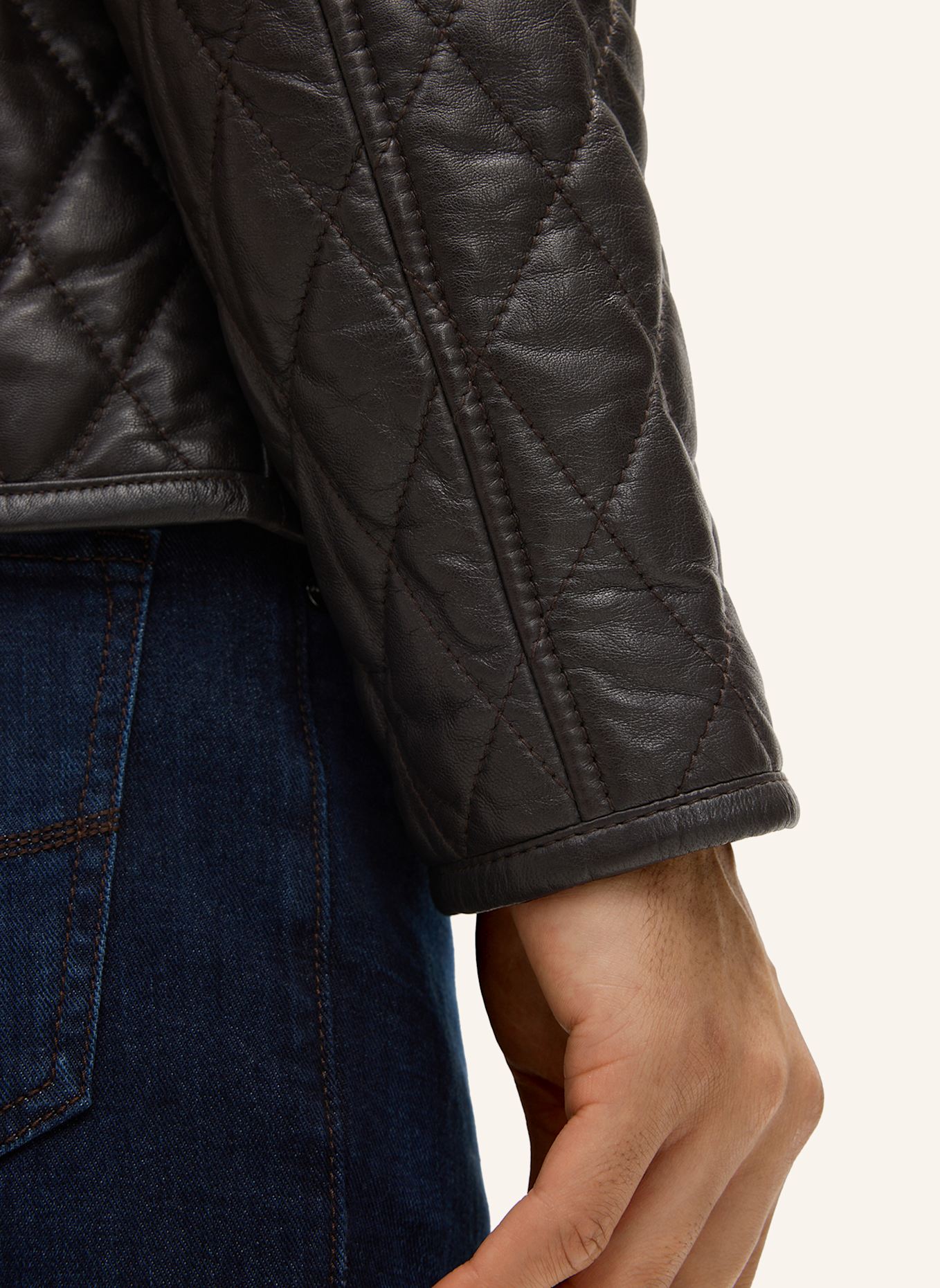 JOOP! Lederjacke: DUNKELBRAUN