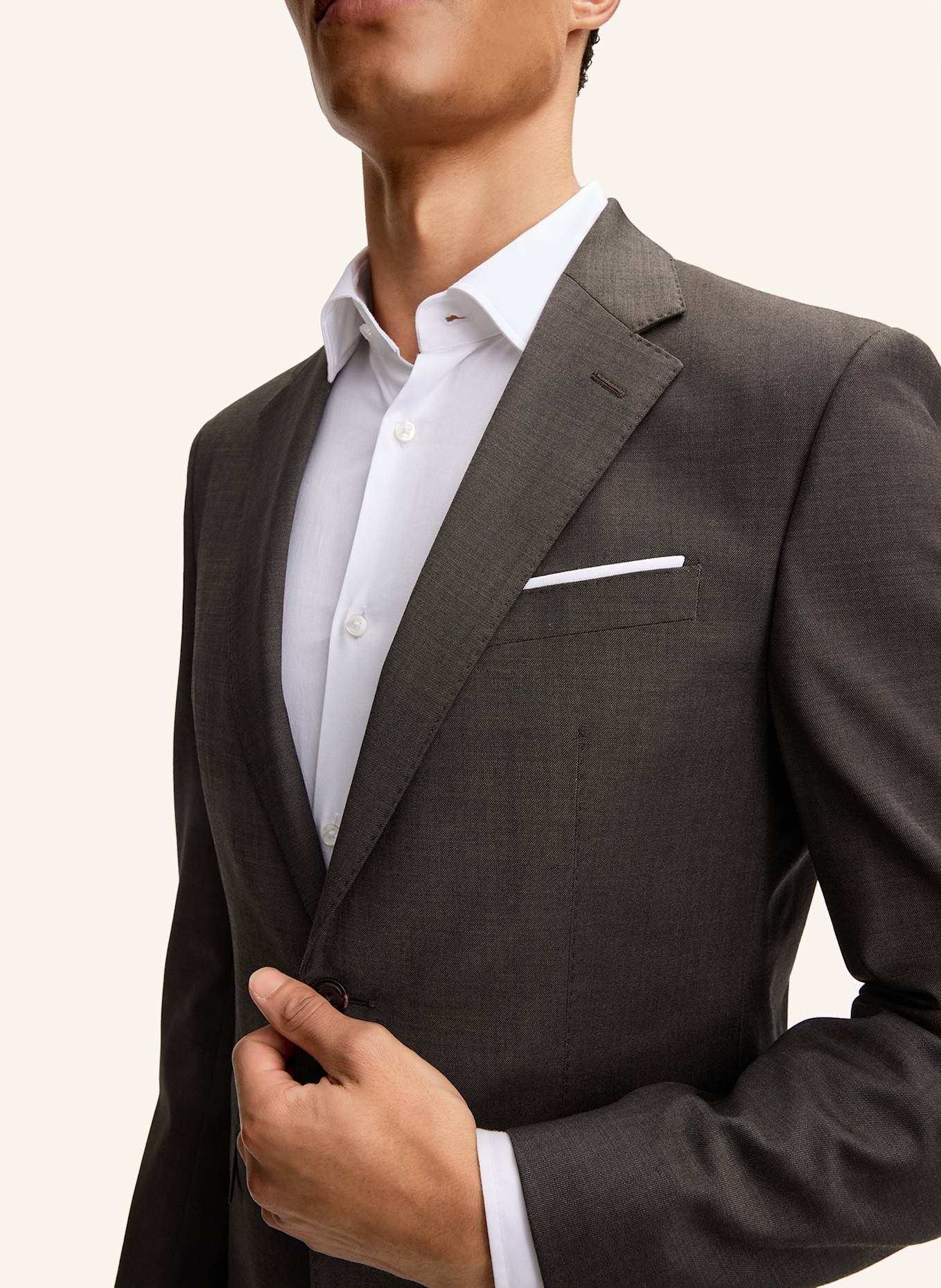 JOOP! Anzugsakko HERBY Slim Fit: DUNKELBRAUN