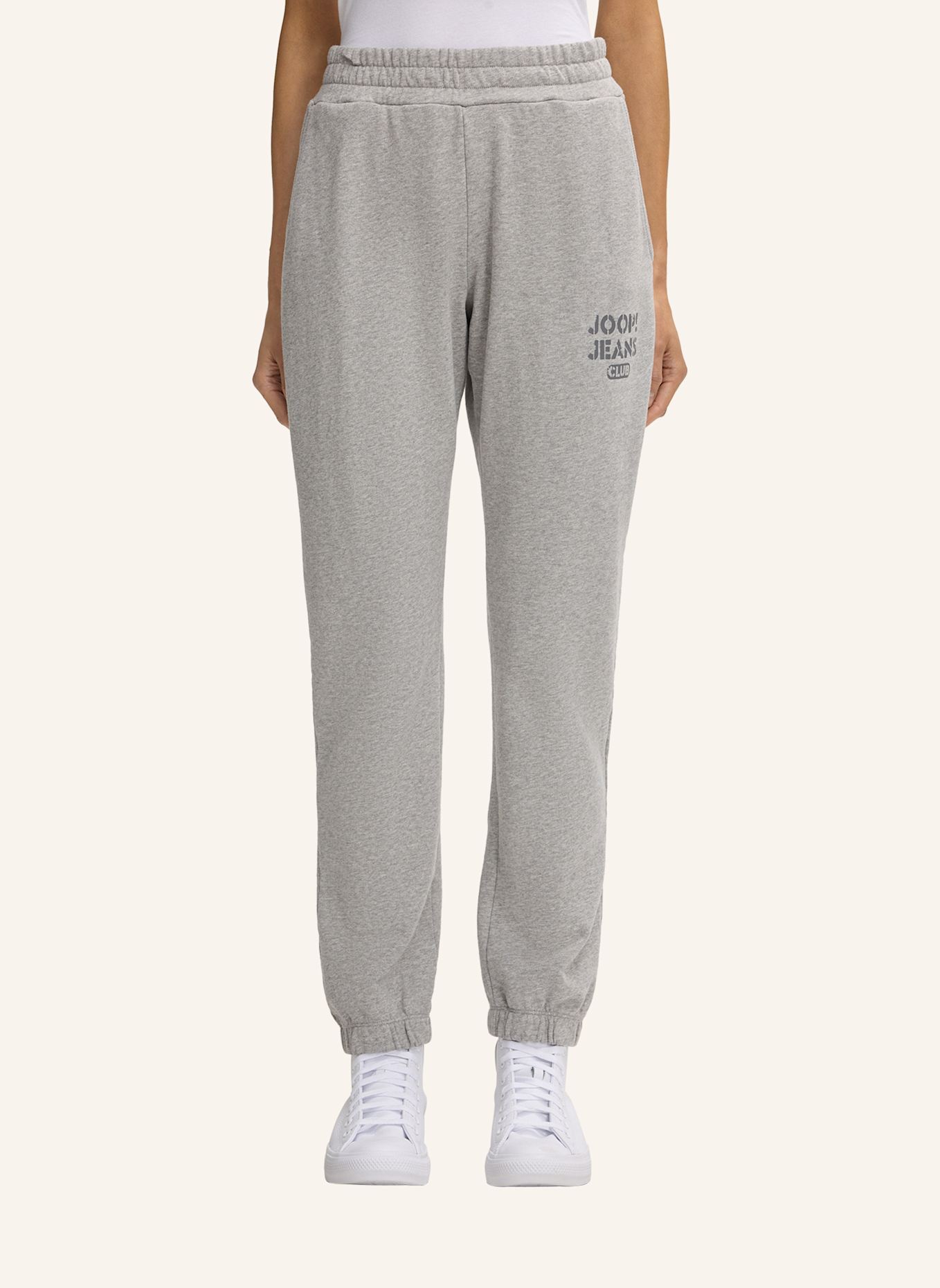 JOOP! JEANS Sweatpants mit Schmucksteinen: GRAU