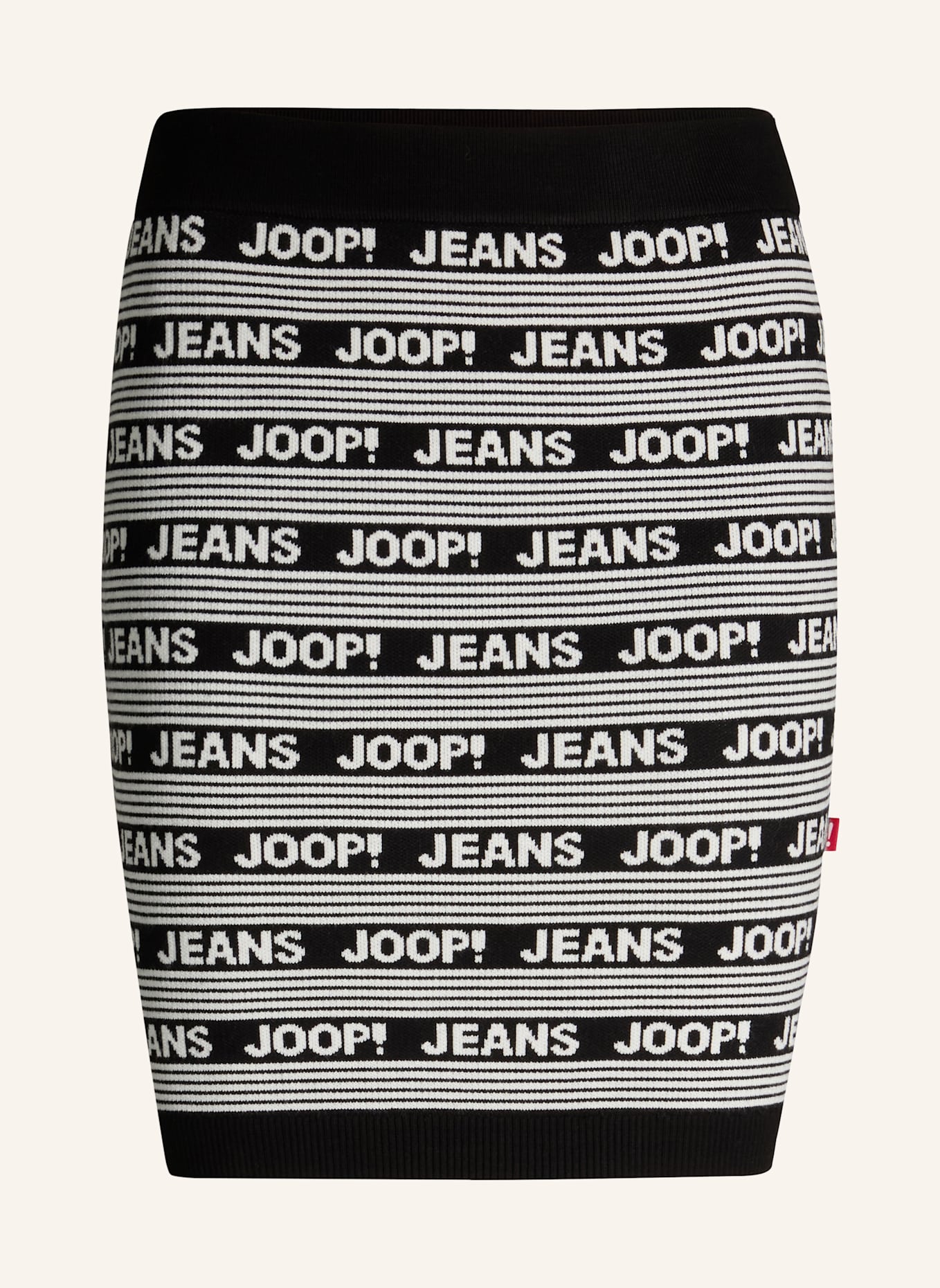 JOOP! JEANS Minirock: SCHWARZ/ WEISS