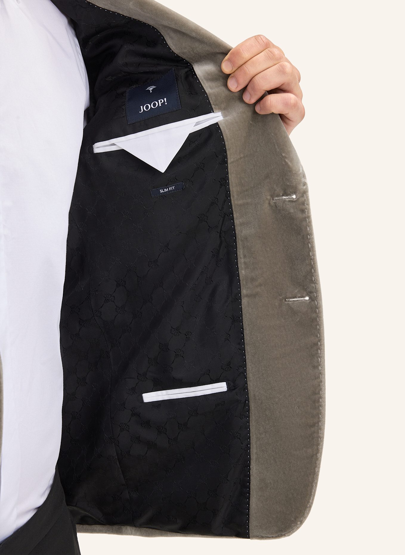 JOOP! Sakko Slim Fit: GRAU/ GRÜN