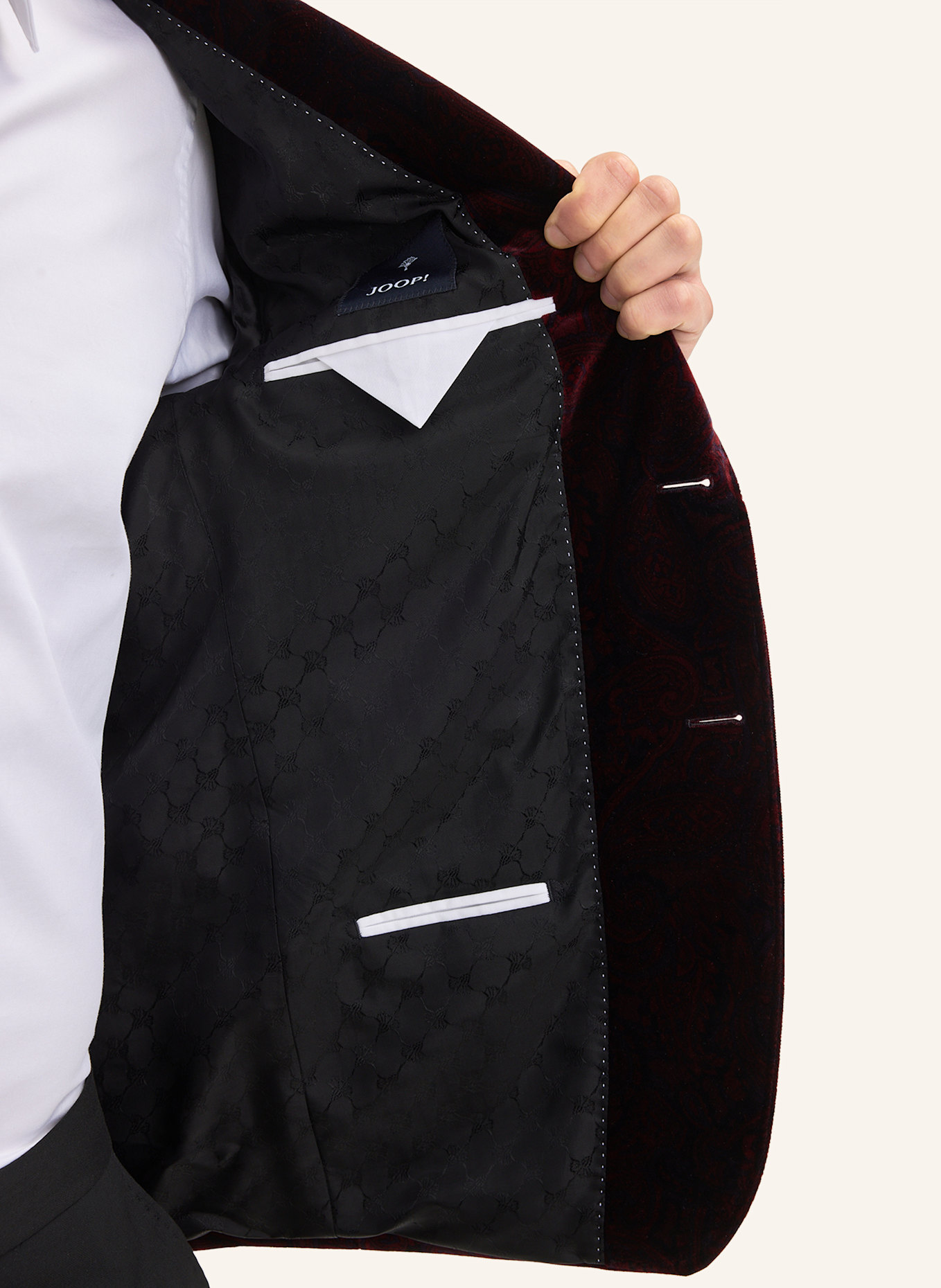 JOOP! Sakko Slim Fit: DUNKELROT