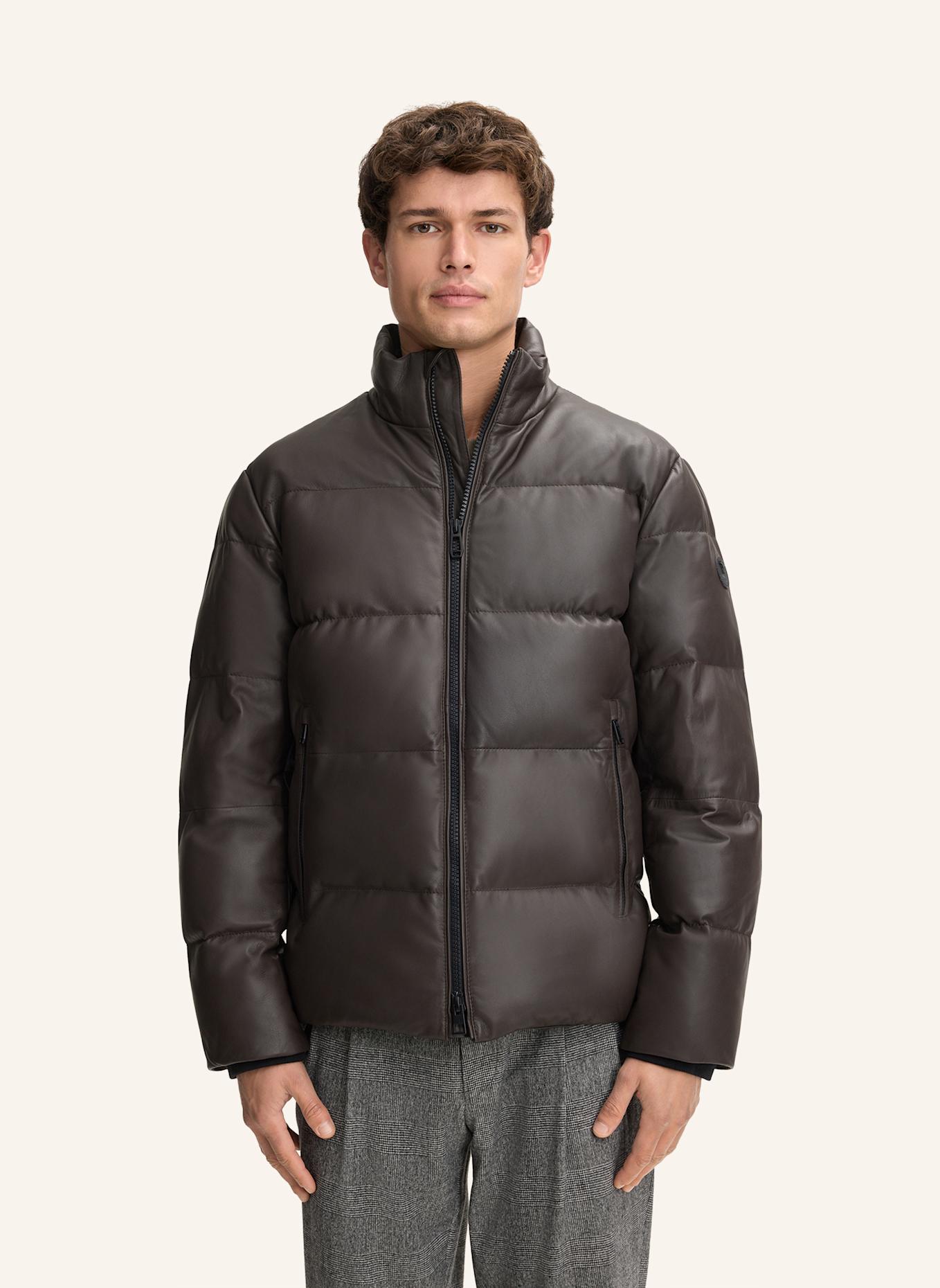 JOOP! Leder-Steppjacke: DUNKELBRAUN