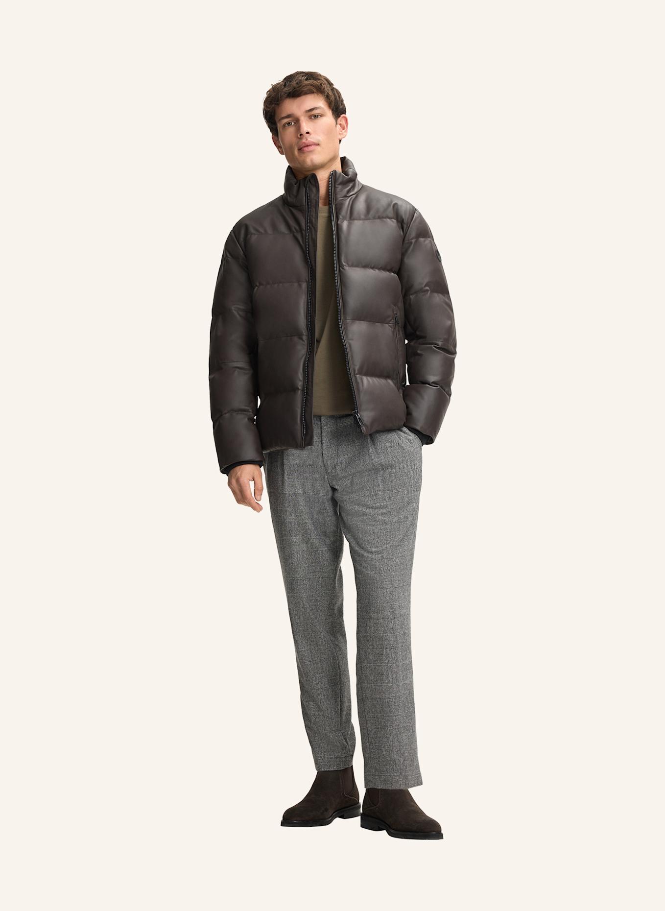 JOOP! Leder-Steppjacke: DUNKELBRAUN