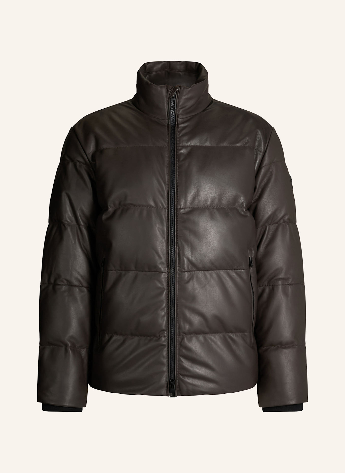 JOOP! Leder-Steppjacke: DUNKELBRAUN