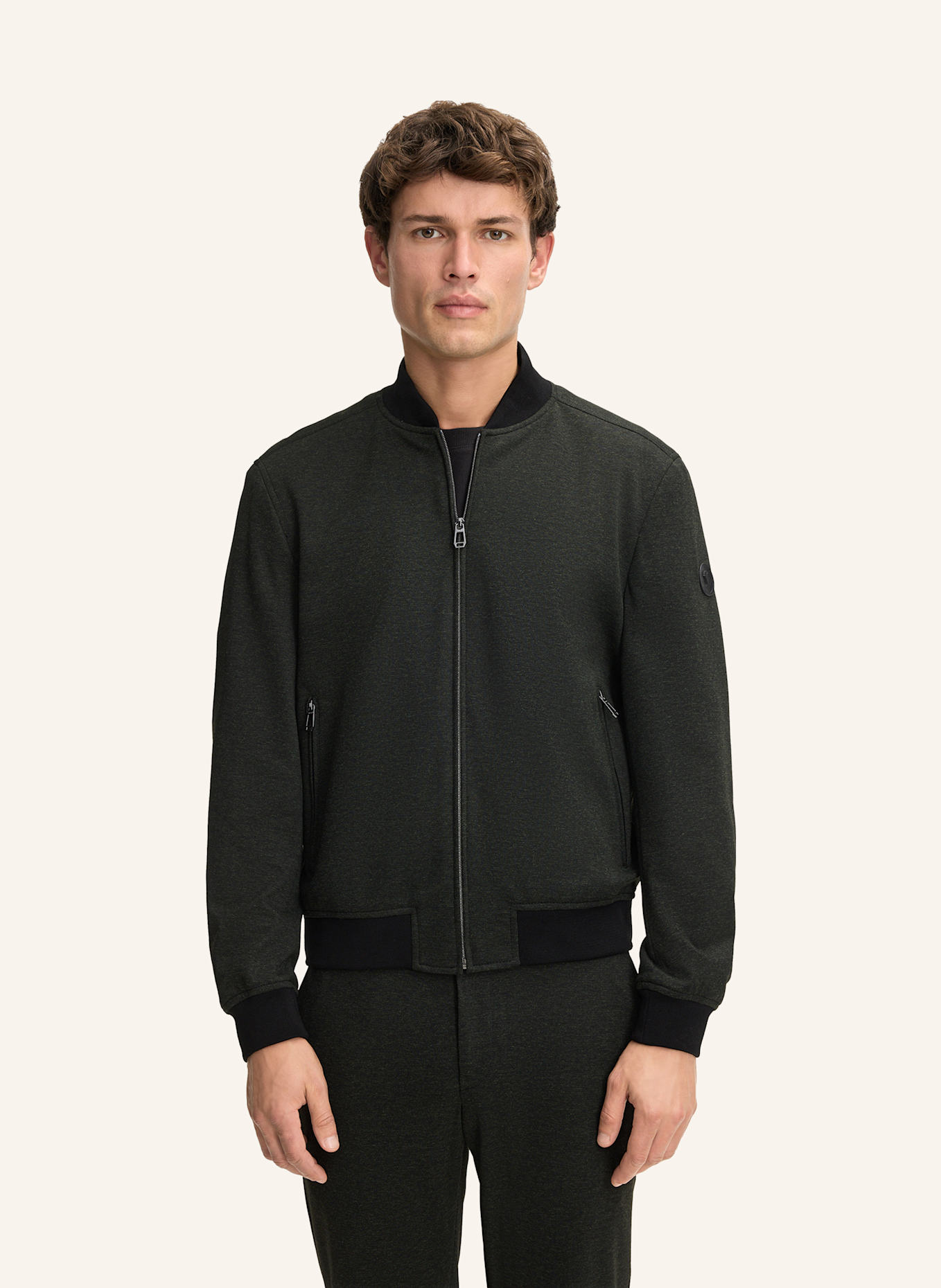 JOOP! Collegejacke: GRAU/ GRÜN