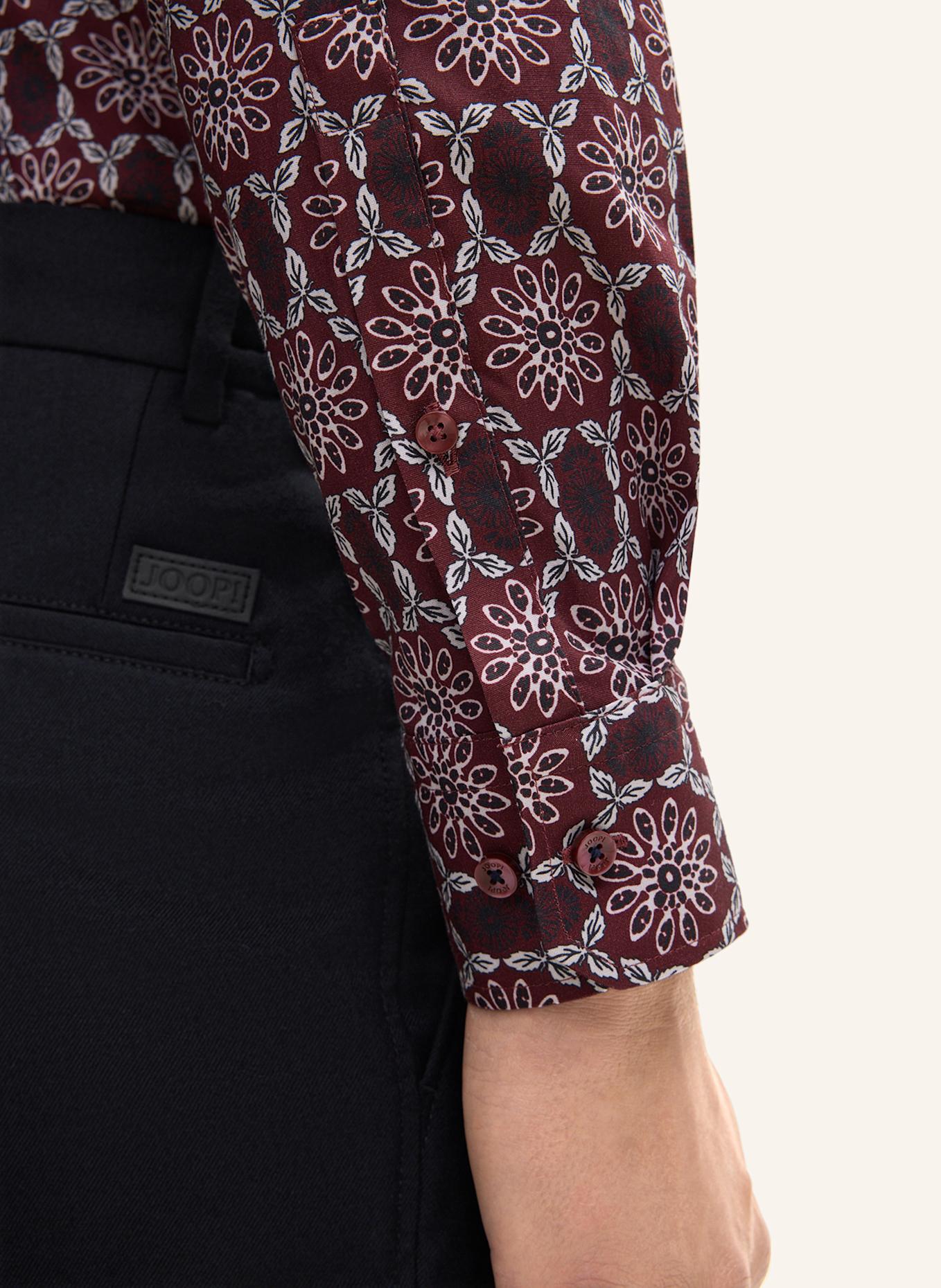 JOOP! Hemd PIT Slim Fit: DUNKELROT/ WEISS