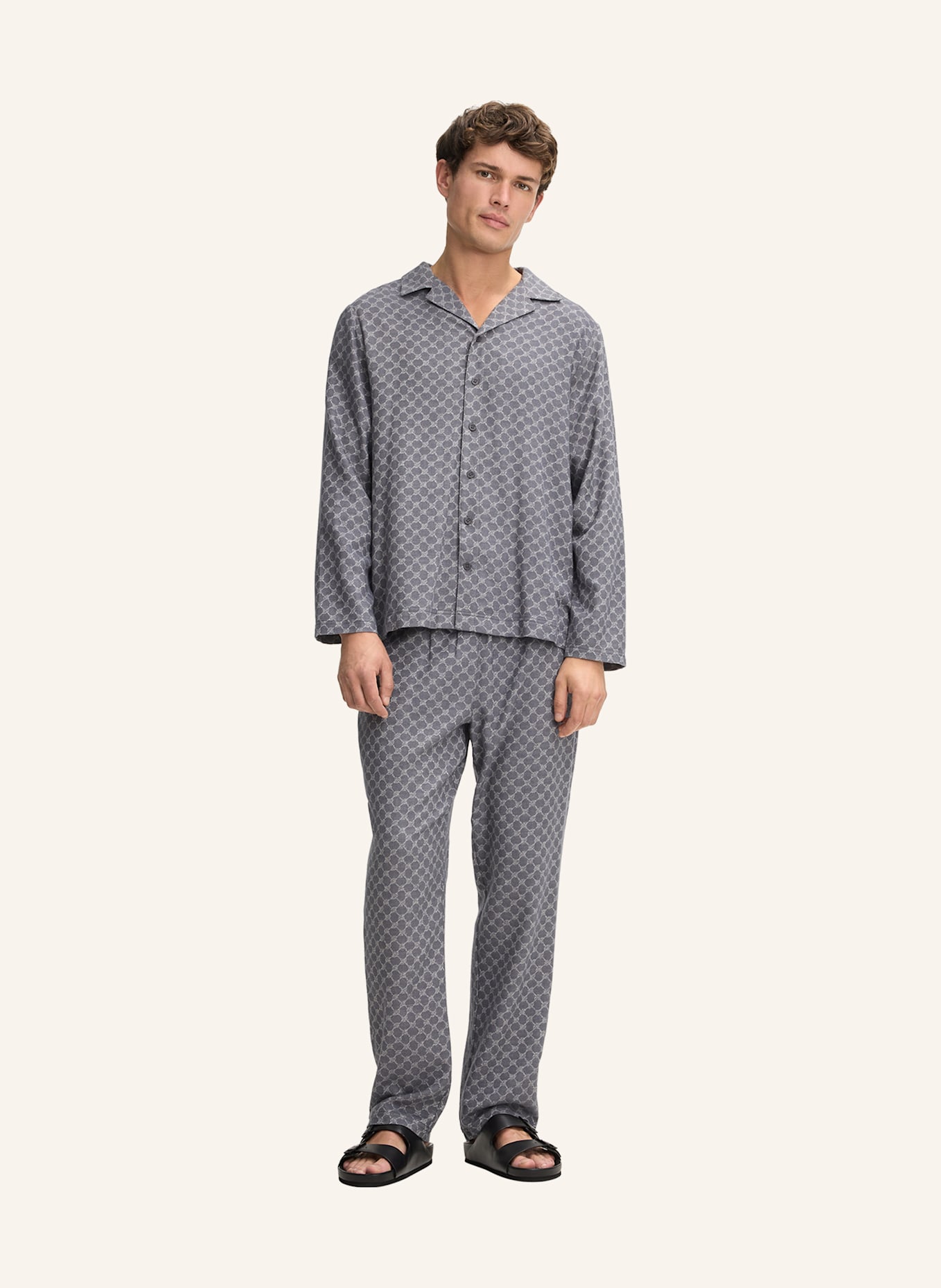 JOOP! Pyjama-Shirt: GRAU