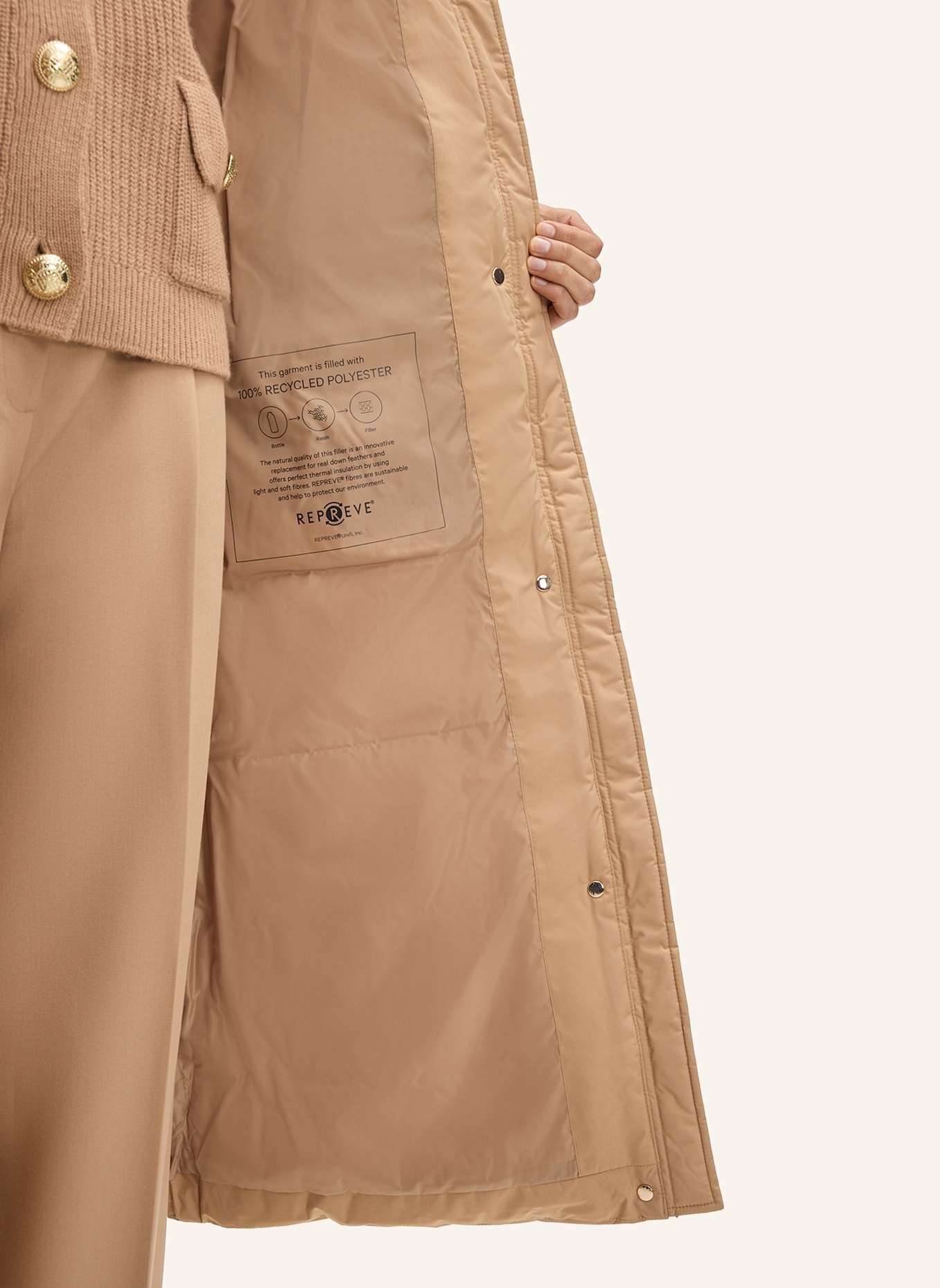 JOOP! Steppmantel: BEIGE