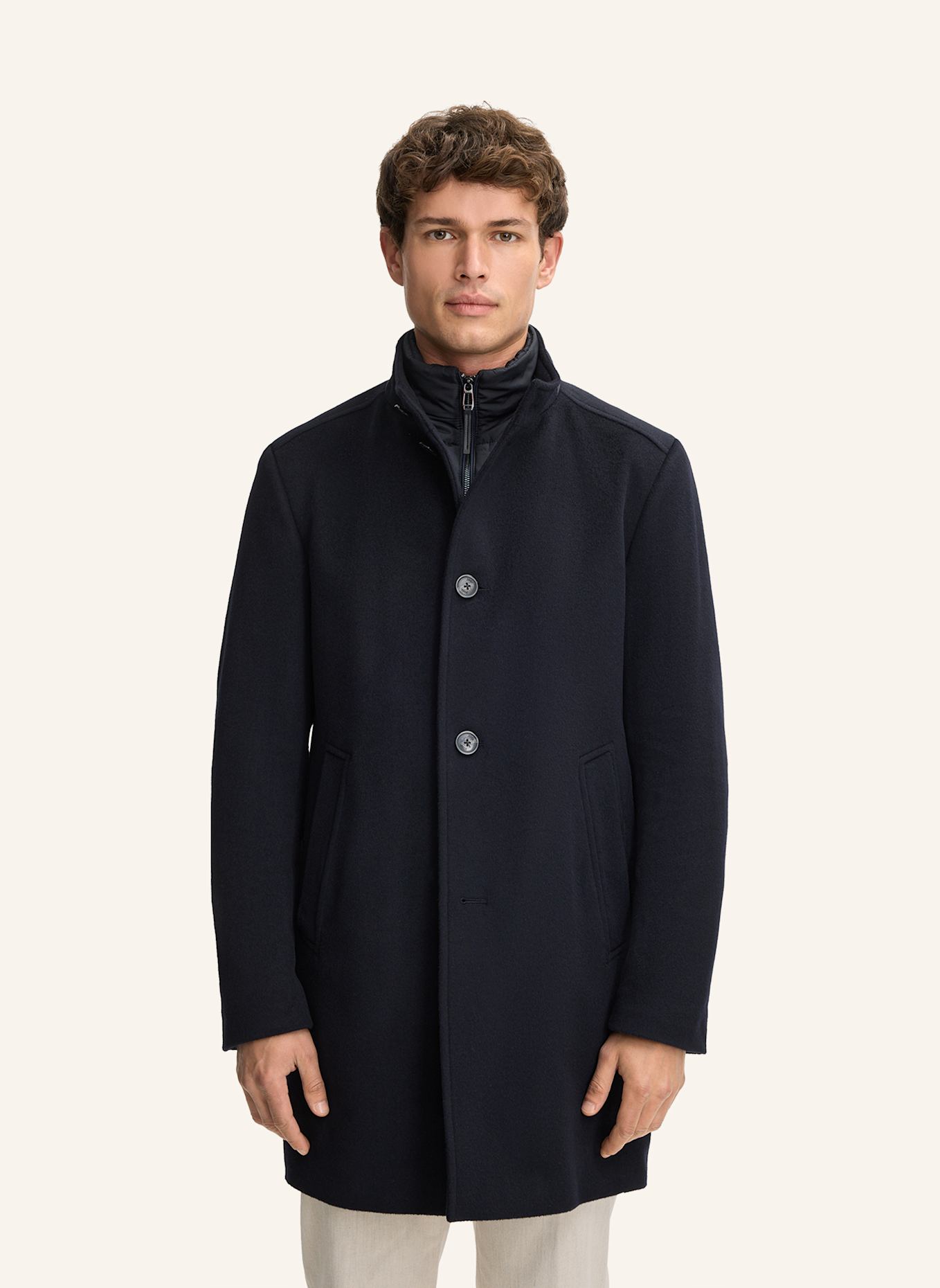 JOOP! Wollmantel: DUNKELBLAU