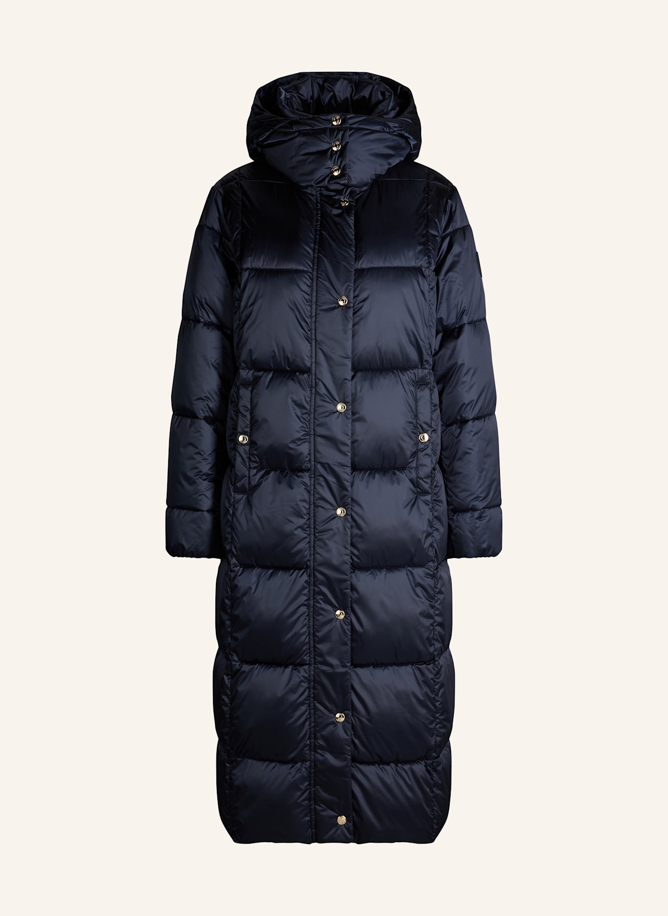 JOOP! Steppmantel CLARISSA mit abnehmbarer Kapuze: DUNKELBLAU