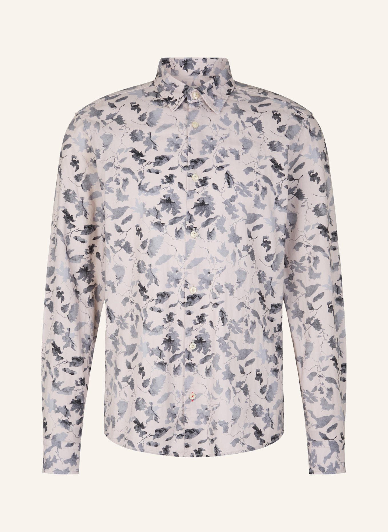 JOOP! JEANS Hemd Casual Fit: BEIGE/ GRAU