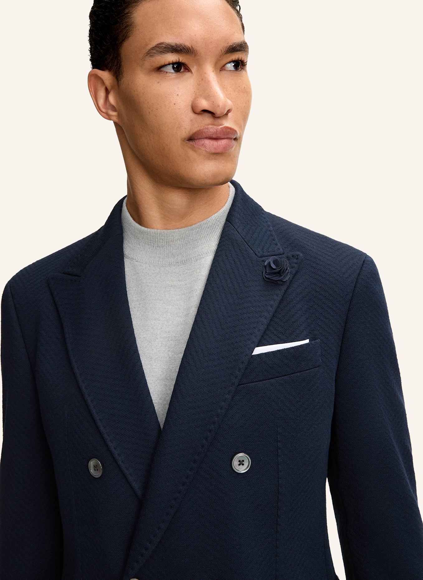 JOOP! Doppelreiher-Sakko Slim Fit: DUNKELBLAU