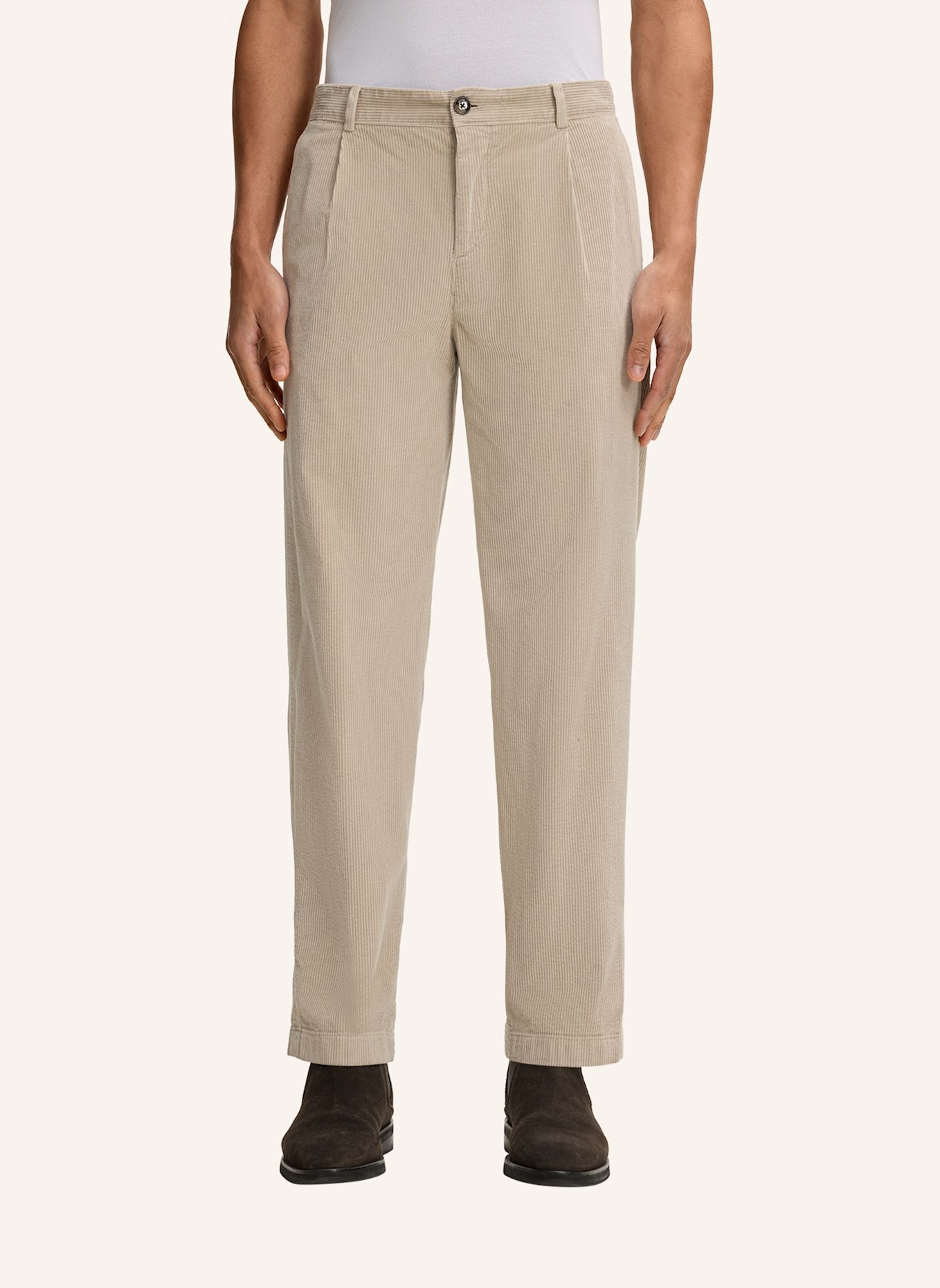 JOOP! Cordhose Loose Fit: BEIGE