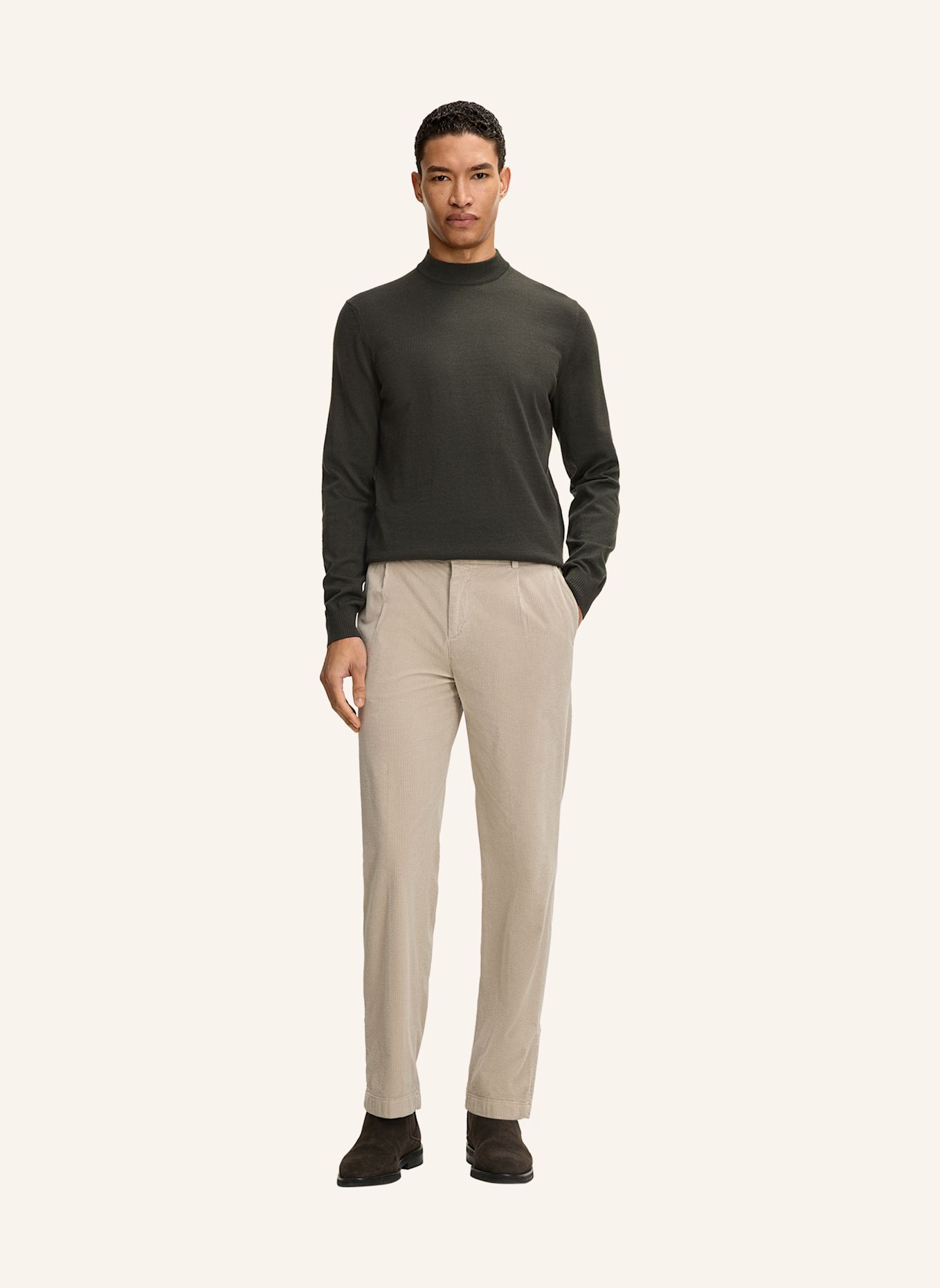 JOOP! Cordhose Loose Fit: BEIGE