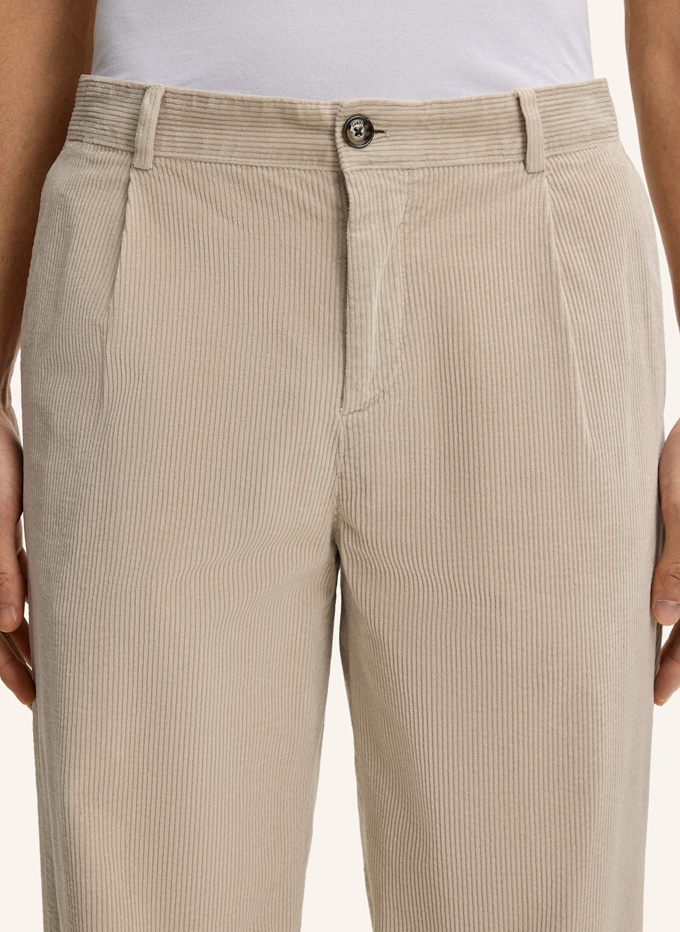 JOOP! Cordhose Loose Fit: BEIGE
