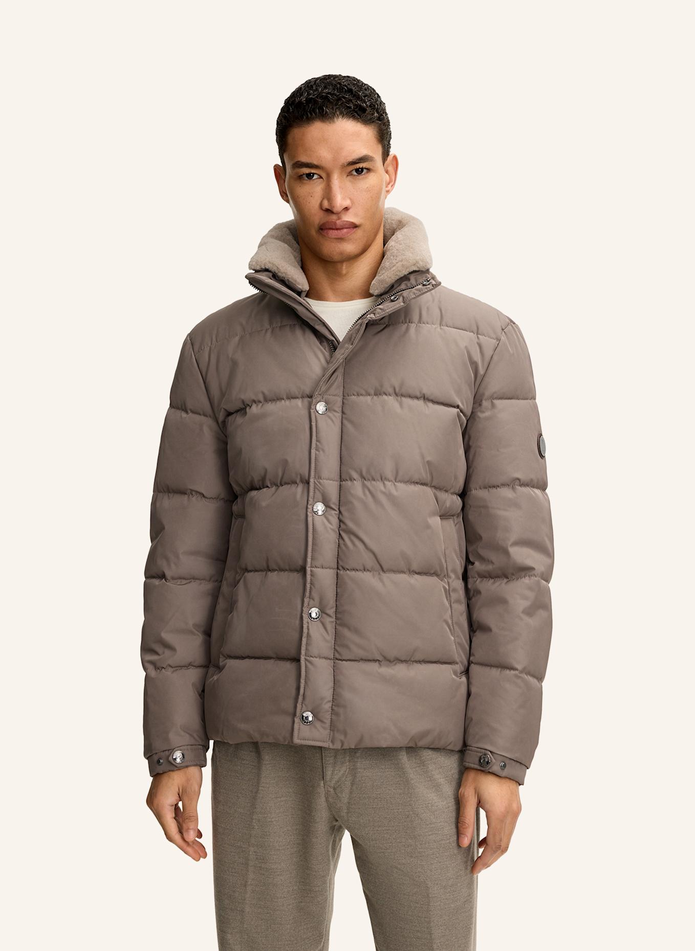 JOOP! Steppjacke NEWTON mit abnehmbarem Kunstfell: TAUPE