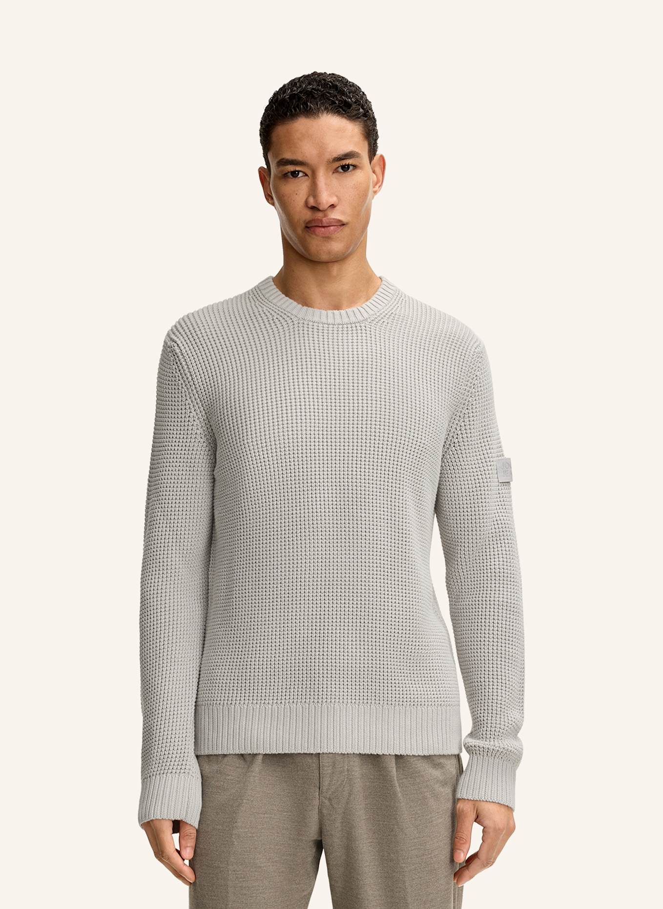 JOOP! JEANS Strickpullover: HELLGRAU