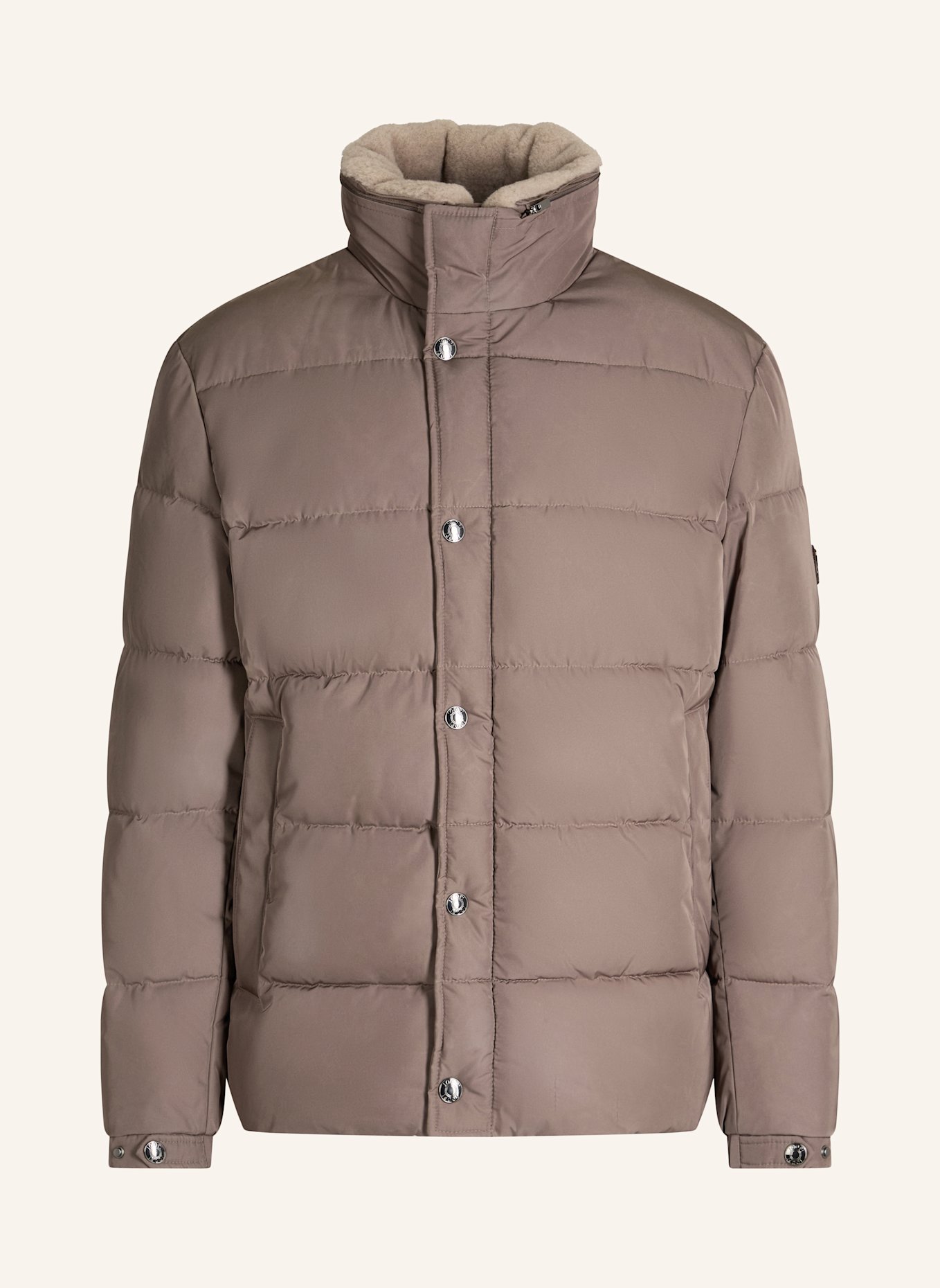 JOOP! Steppjacke NEWTON mit abnehmbarem Kunstfell: TAUPE