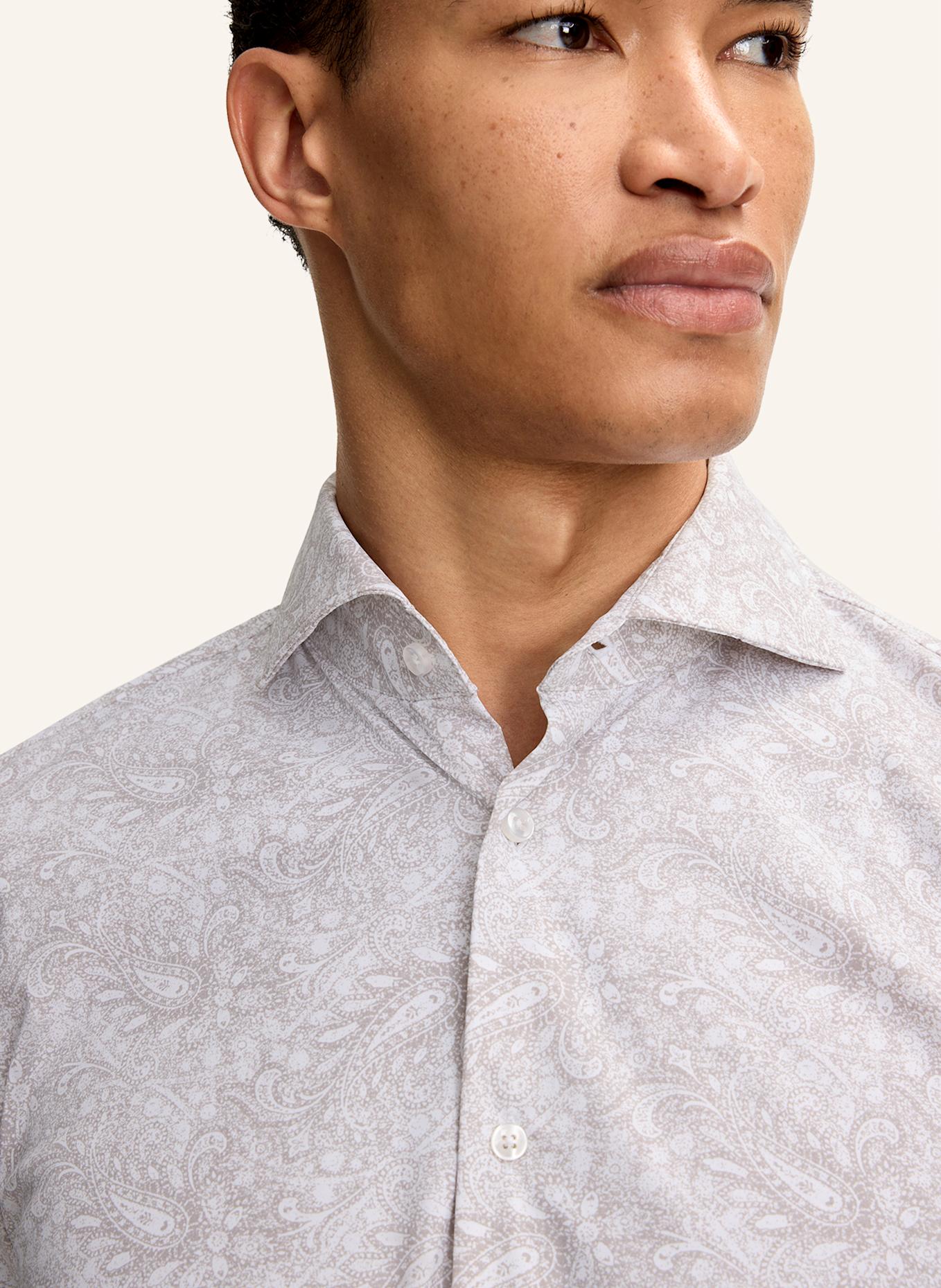 JOOP! Hemd Slim Fit: BEIGE/ WEISS