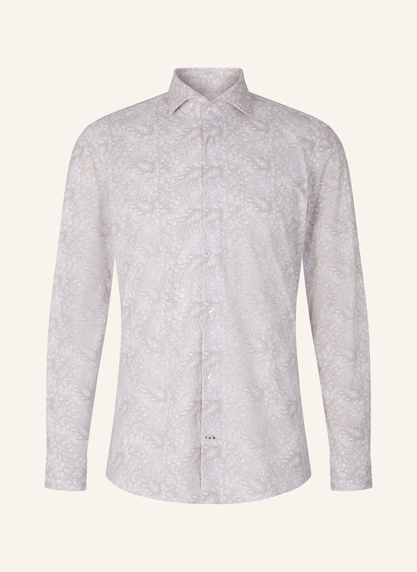 JOOP! Hemd Slim Fit: BEIGE/ WEISS