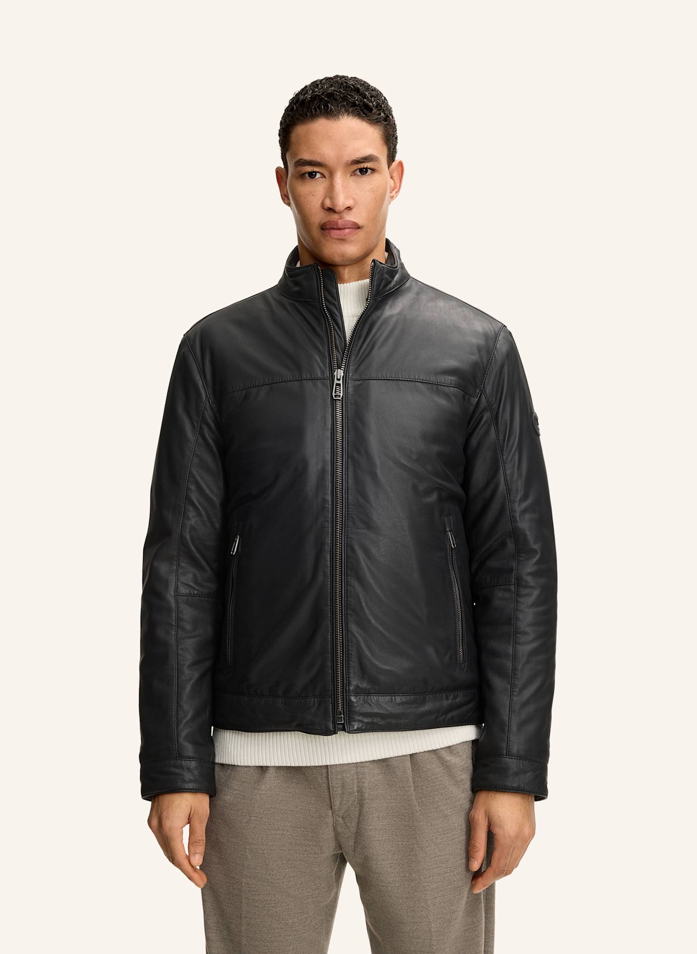 JOOP! Lederjacke: SCHWARZ