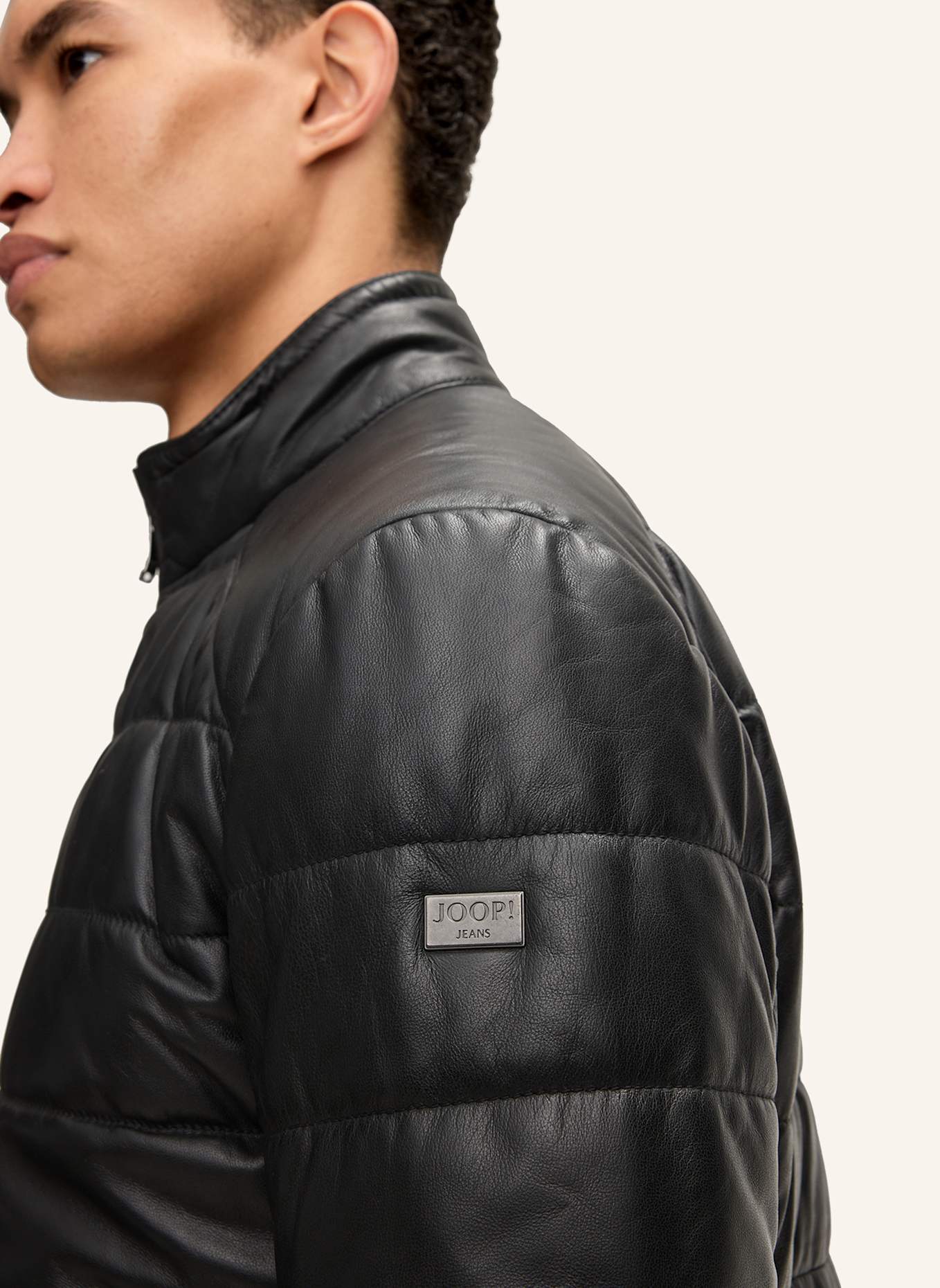 JOOP! JEANS Lederjacke: SCHWARZ