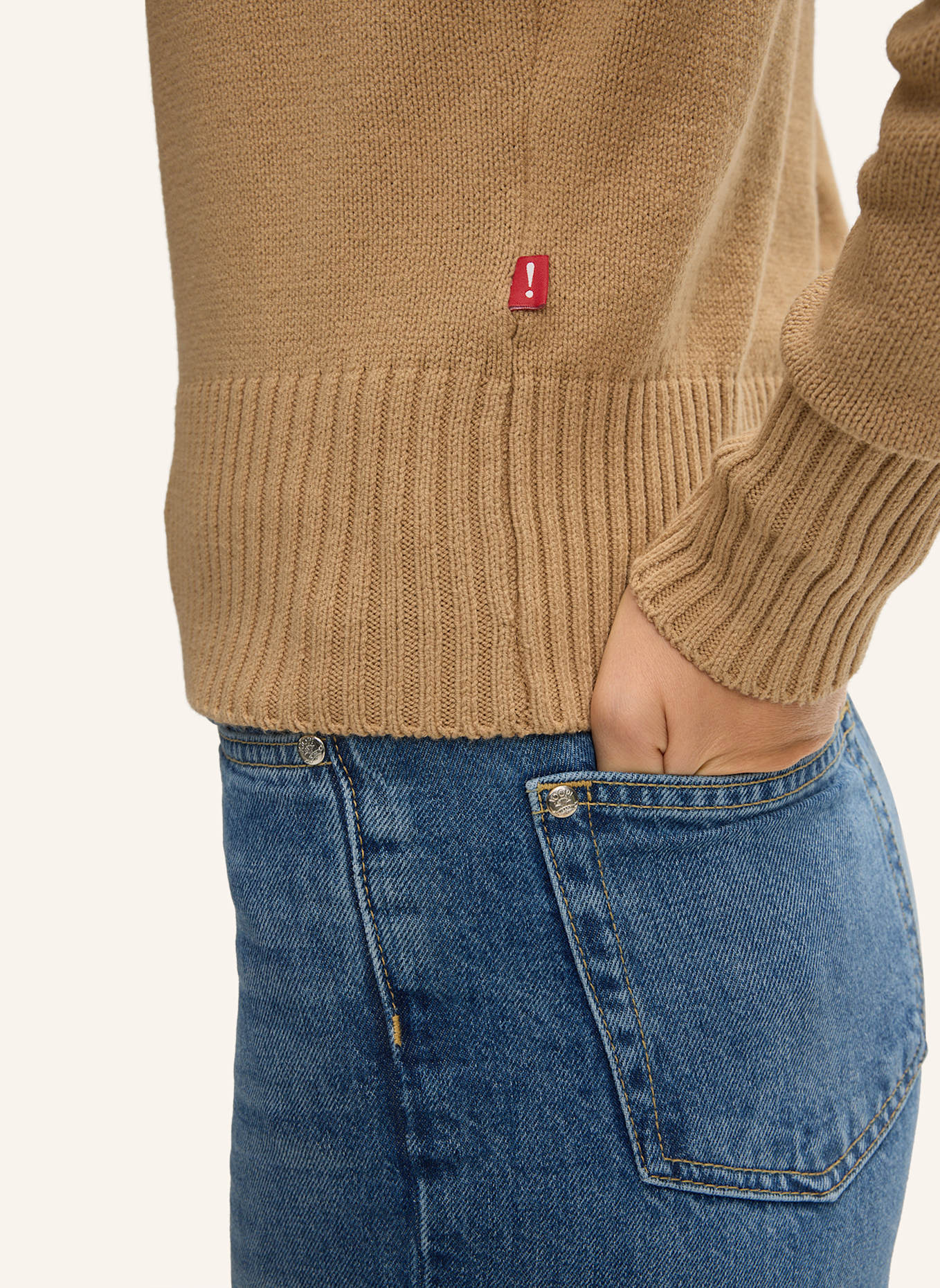 JOOP! JEANS Strick-Pullover: BEIGE
