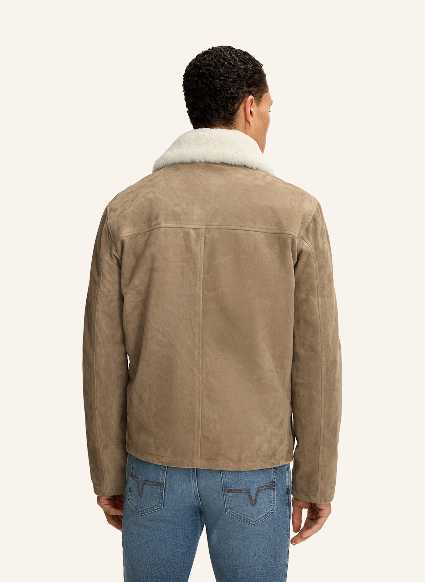 JOOP! JEANS Lederjacke: HELLBRAUN