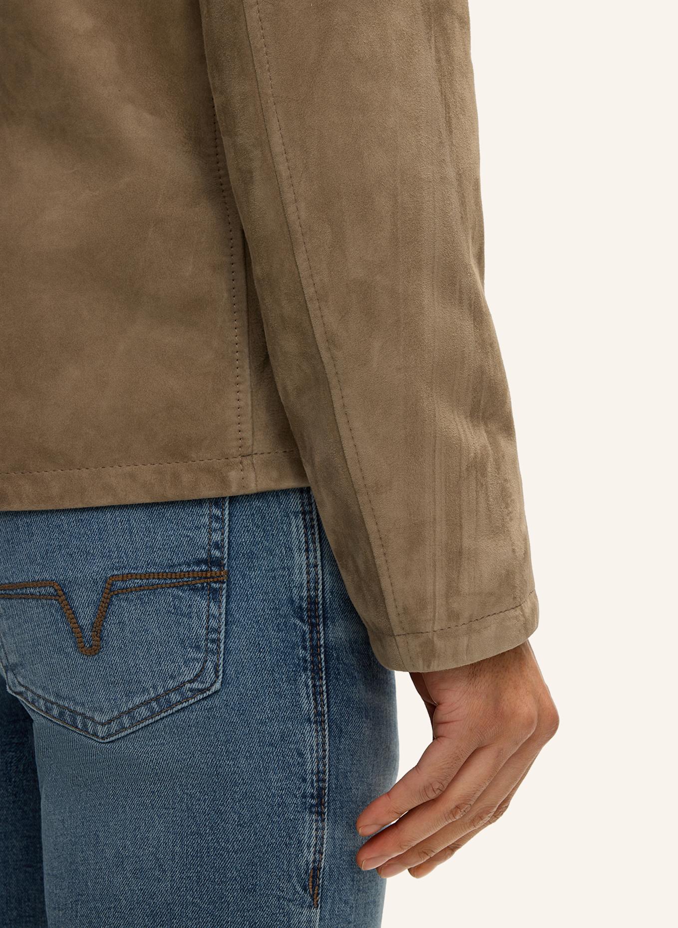 JOOP! JEANS Lederjacke: HELLBRAUN