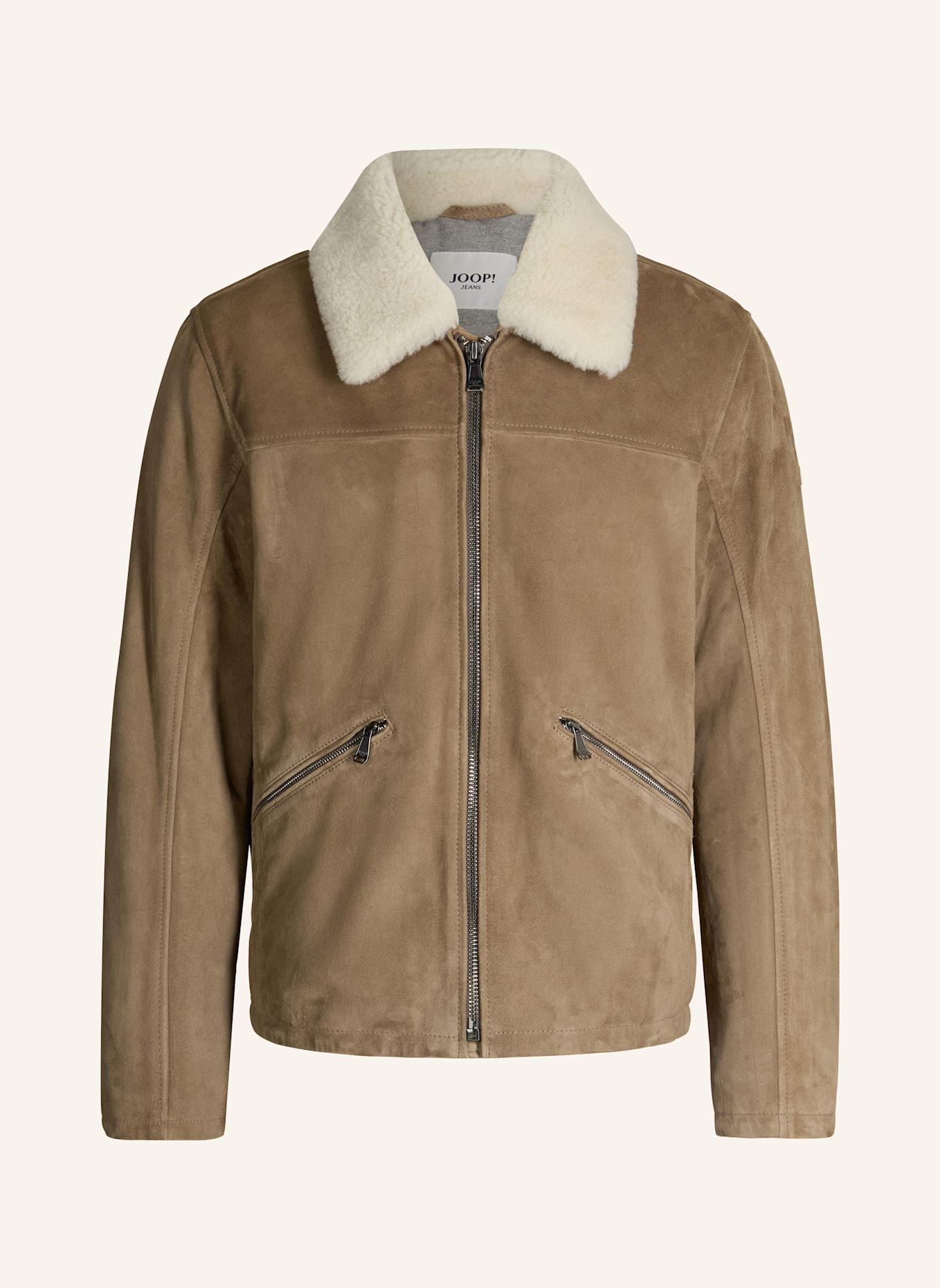 JOOP! JEANS Lederjacke: HELLBRAUN