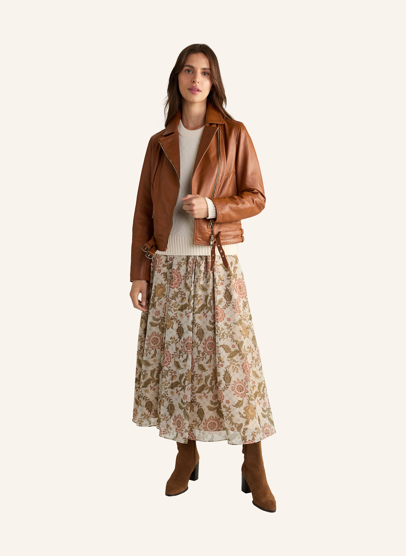 JOOP! Lederjacke: COGNAC