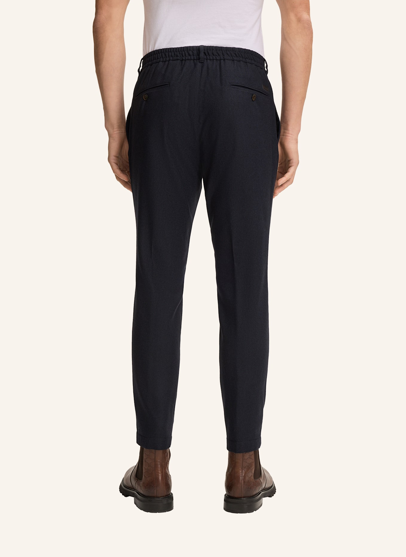 JOOP! Anzughose Loose Fit: DUNKELBLAU