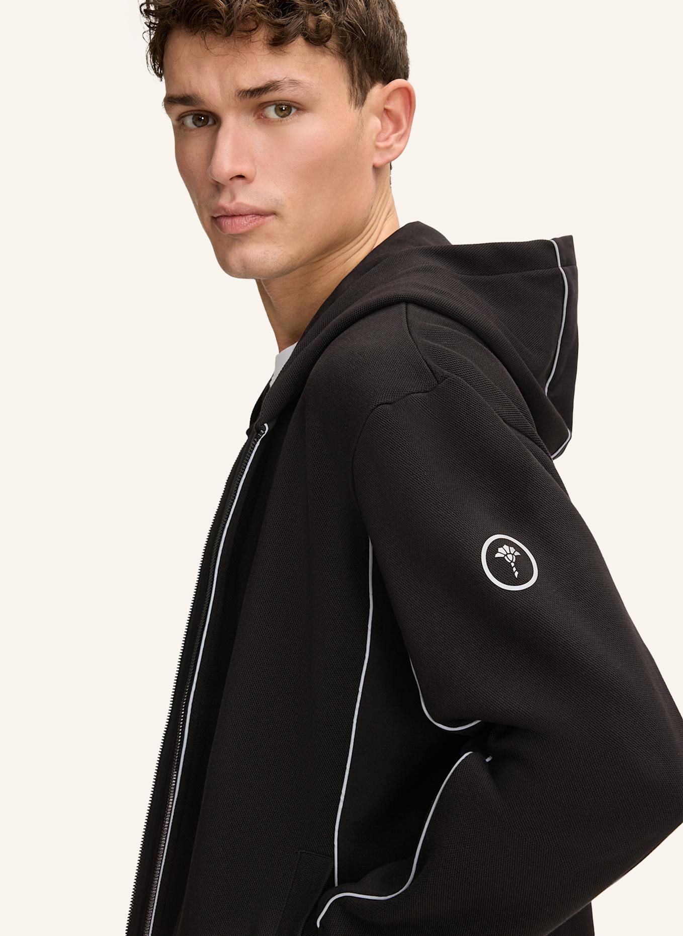 JOOP! Hoodie-Sweatjacke: SCHWARZ