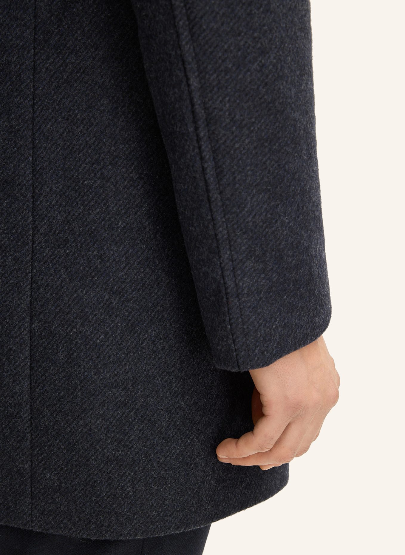 JOOP! Wollmantel MAICO mit herausnehmbarer Blende: DUNKELBLAU