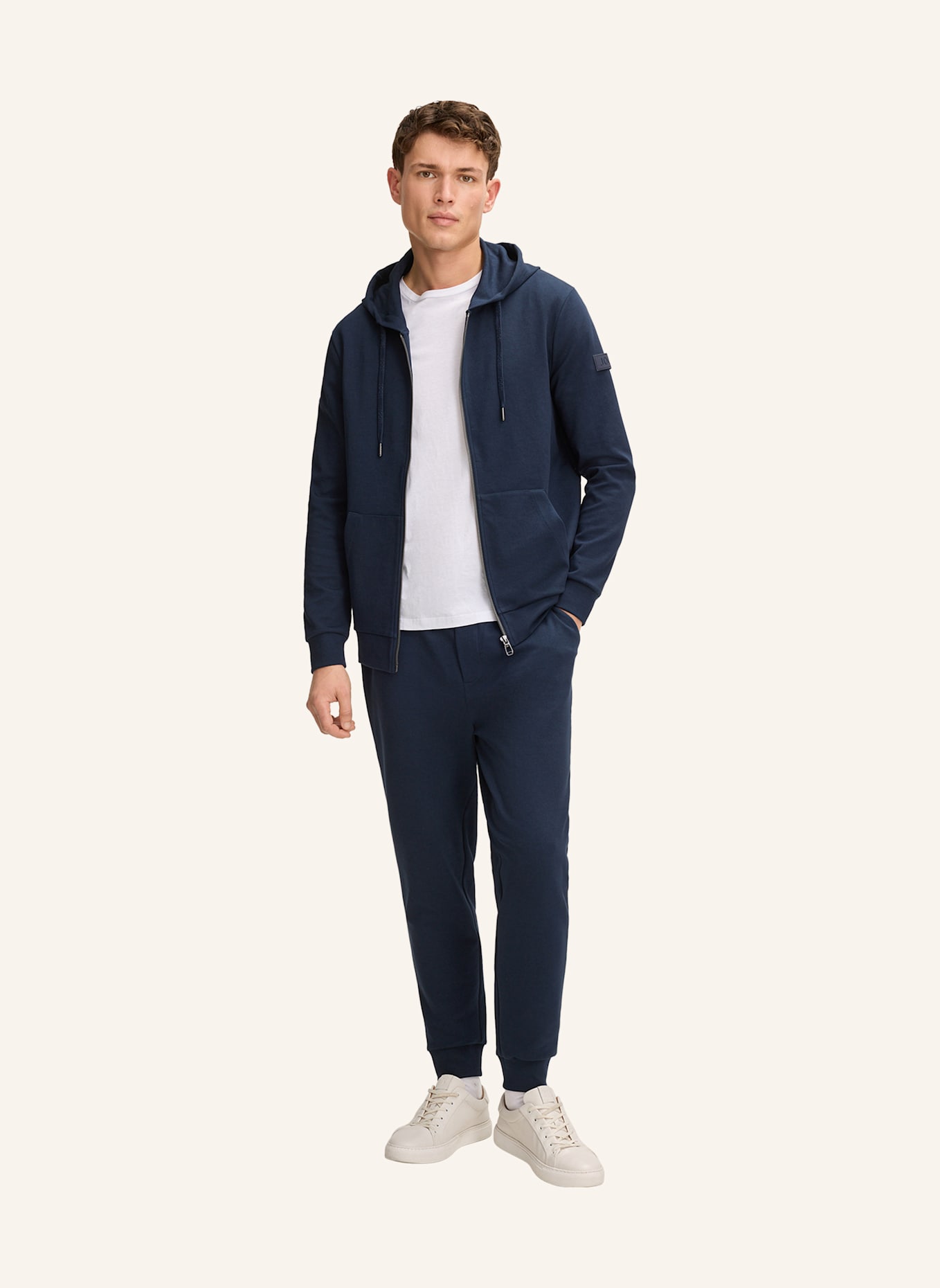 JOOP! Hoodie-Sweatjacke: DUNKELBLAU