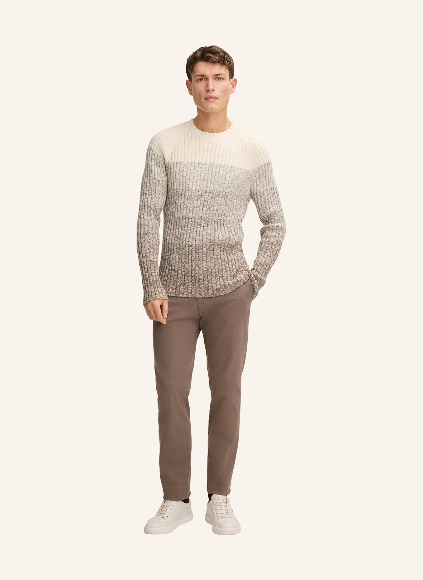 JOOP! Pullover: CREME/ BRAUN
