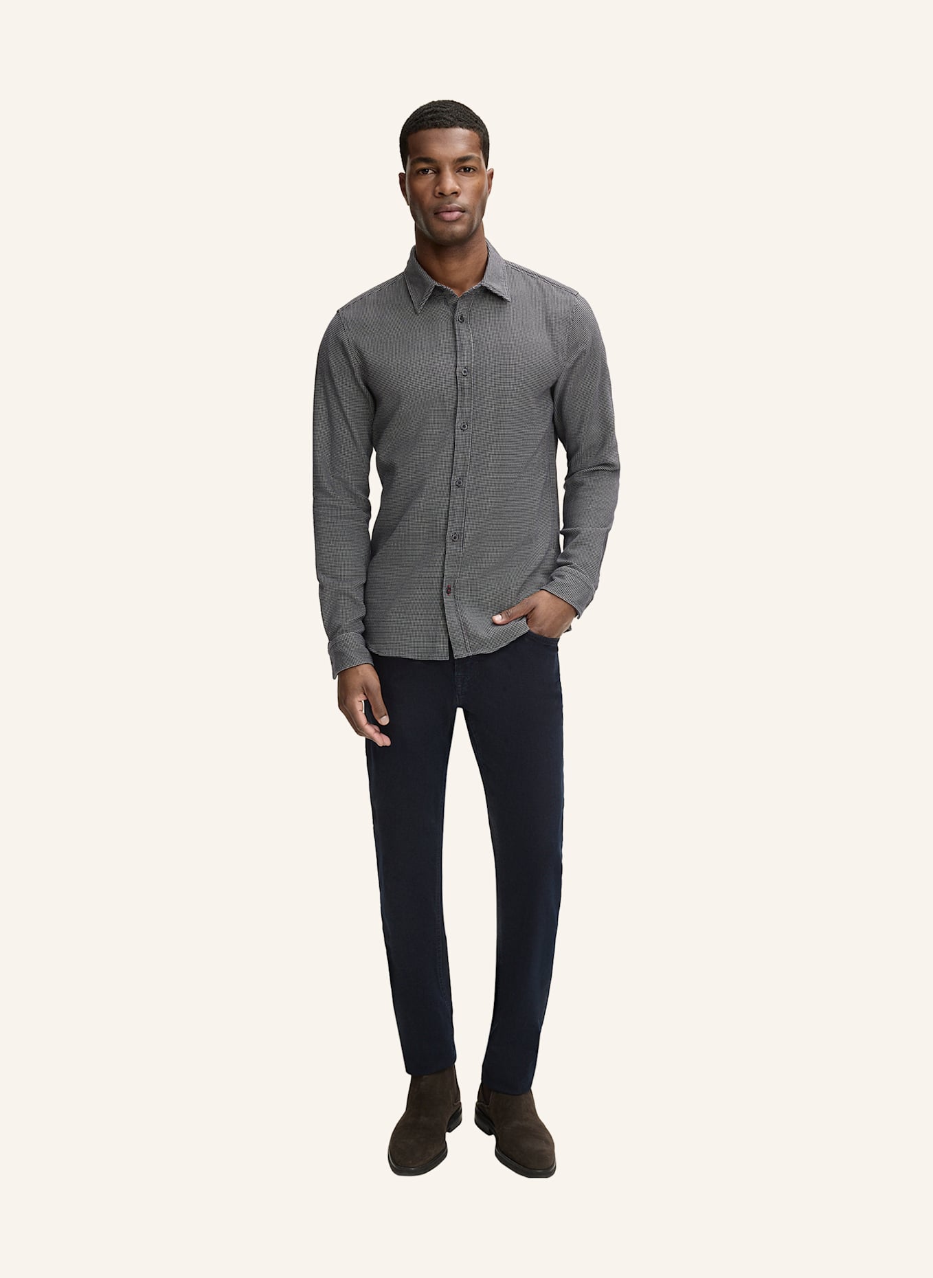 JOOP! JEANS Hemd Modern Fit: DUNKELBLAU