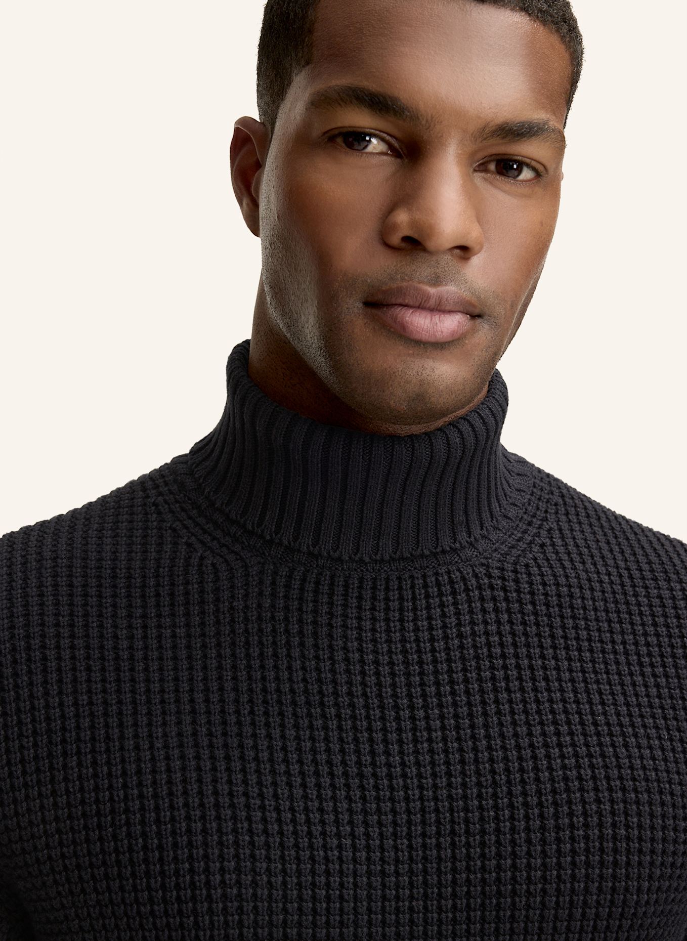 JOOP! JEANS Rollkragenpullover HOLLIO: SCHWARZ