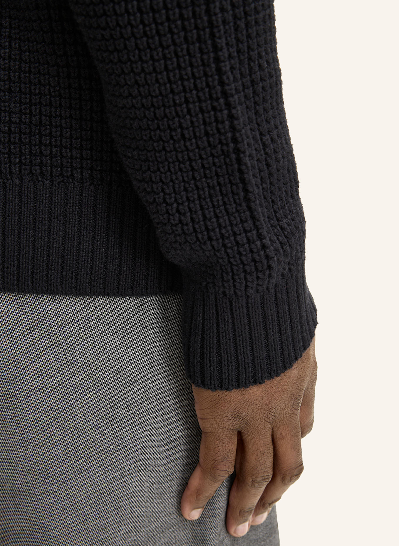 JOOP! JEANS Rollkragenpullover HOLLIO: SCHWARZ