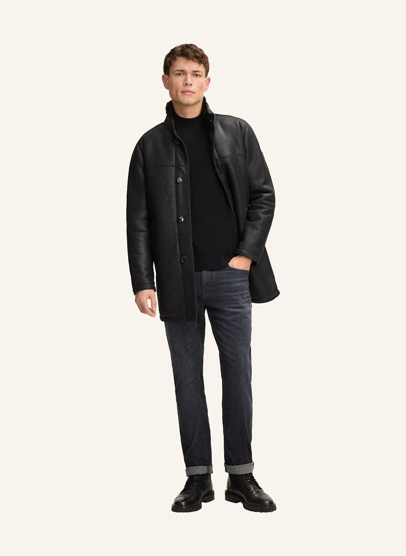 JOOP! Lederjacke: SCHWARZ