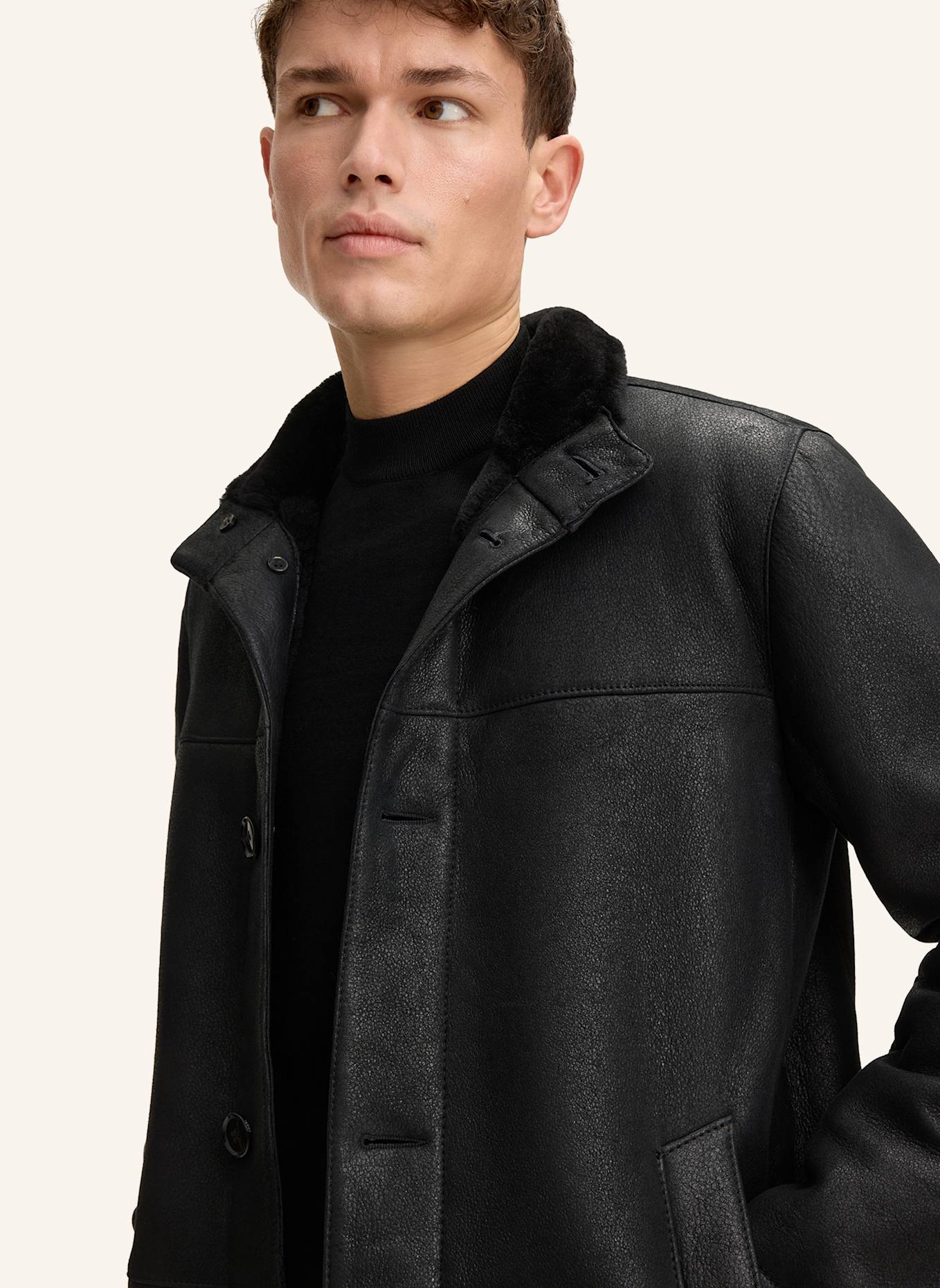 JOOP! Lederjacke: SCHWARZ